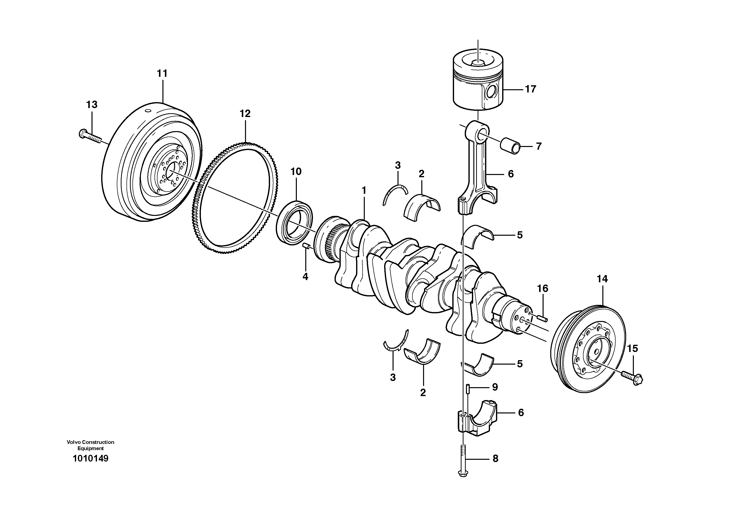 Pull rod VOE20459150 VOLVO