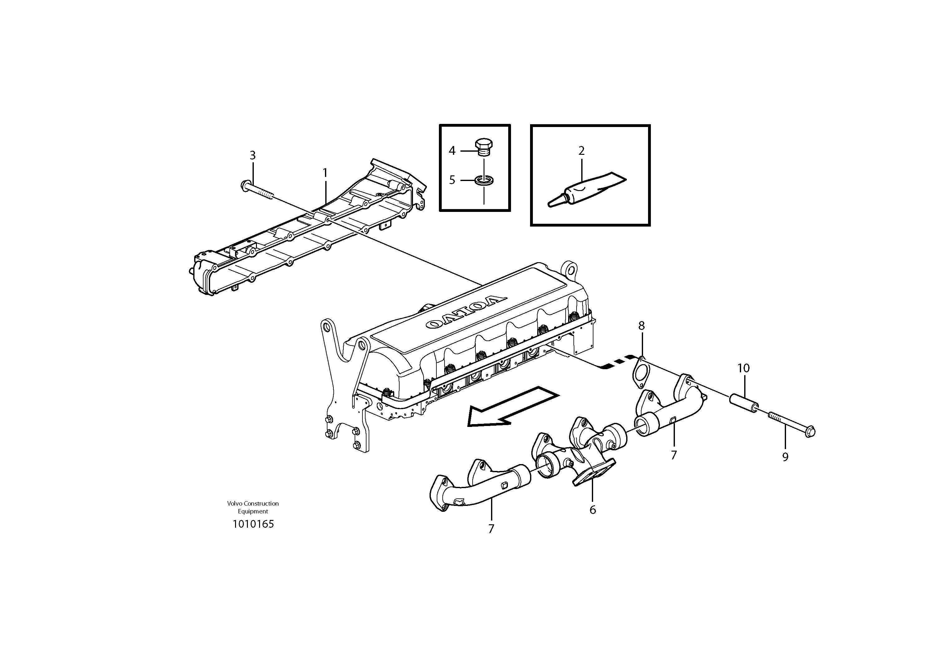 Inlet Manifold VOE3161342 VOLVO