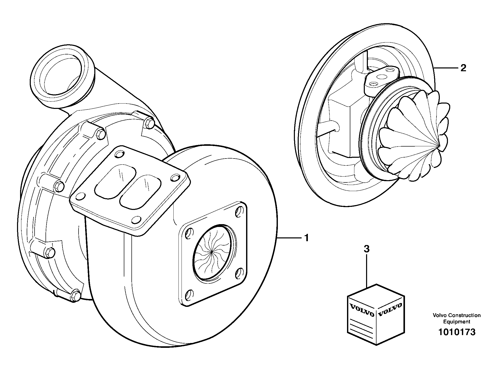 Turbocharger VOE20511981 VOLVO