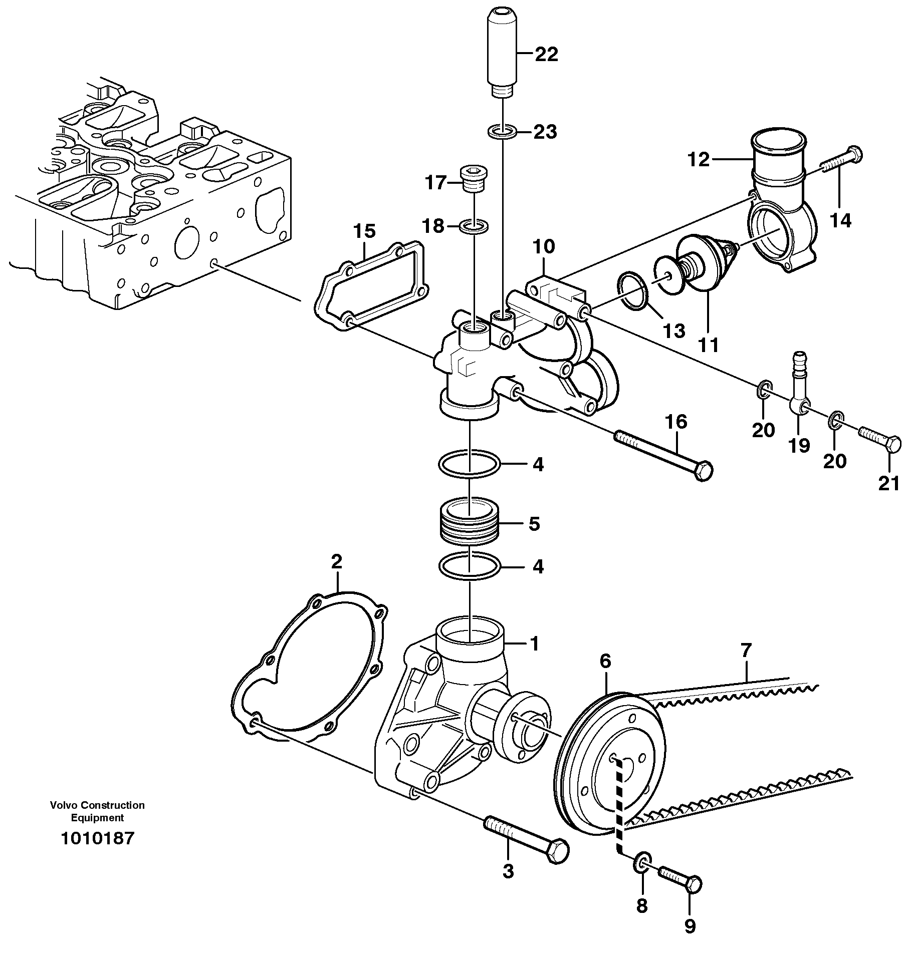 Pulley VOE20464432 VOLVO