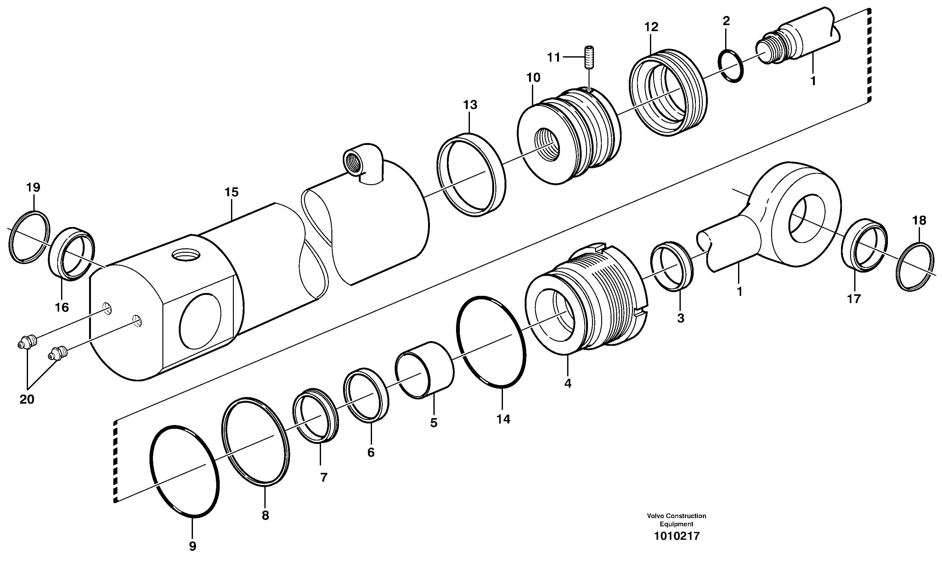 Rubber Clamp VOE11712748 VOLVO
