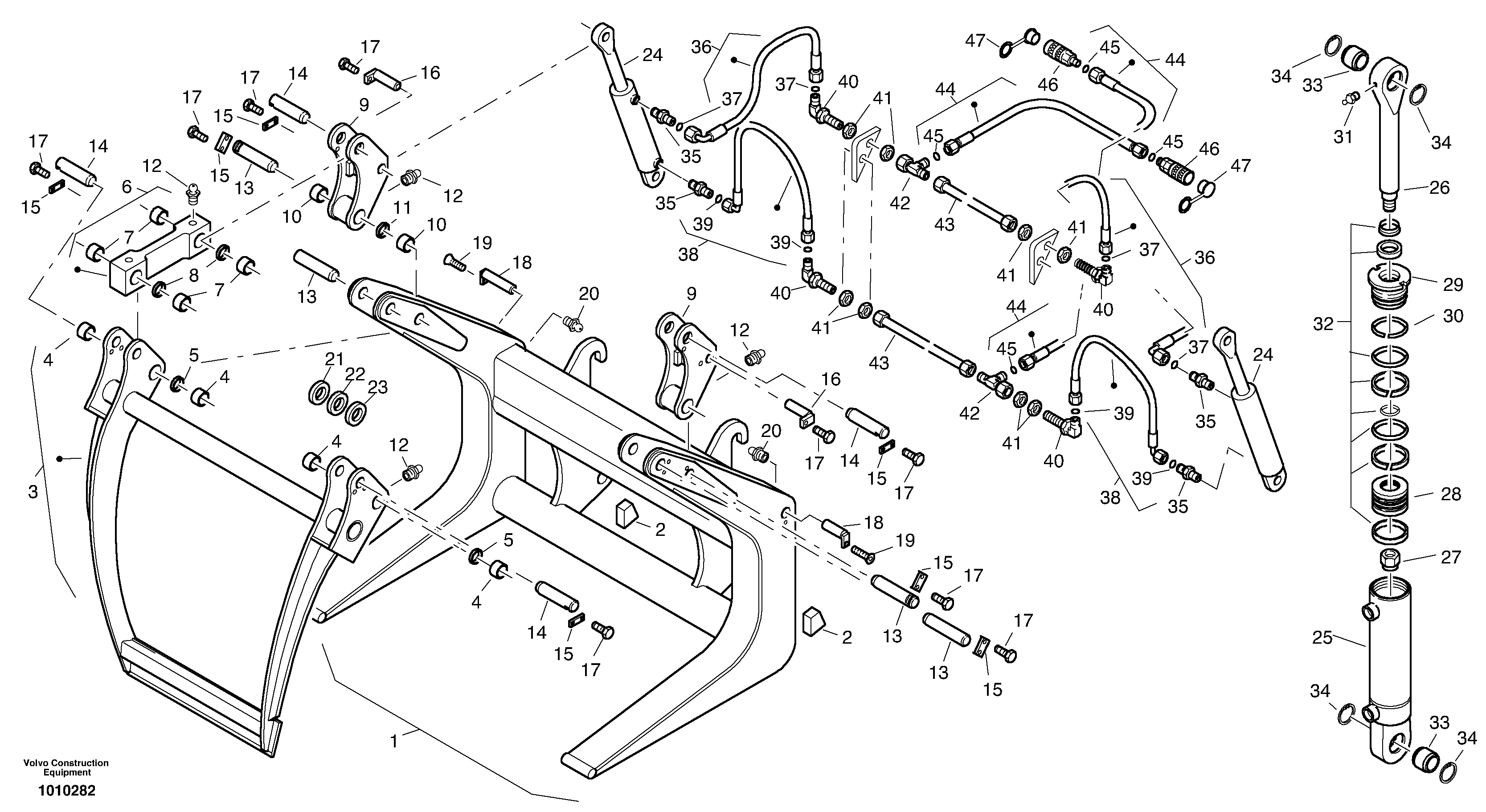 Seat frame VOE11306975 VOLVO