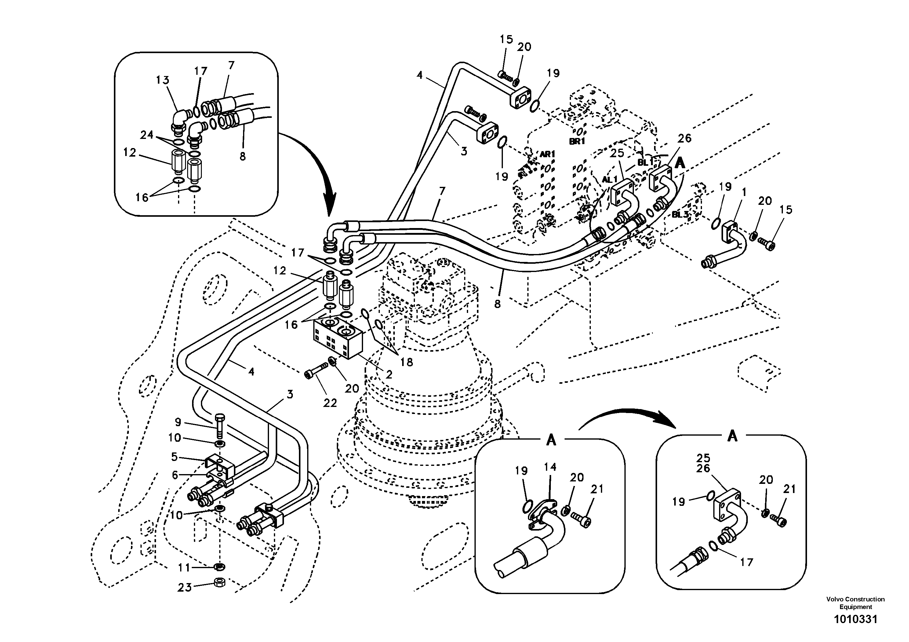 Timing gear casing VOE14880283 VOLVO