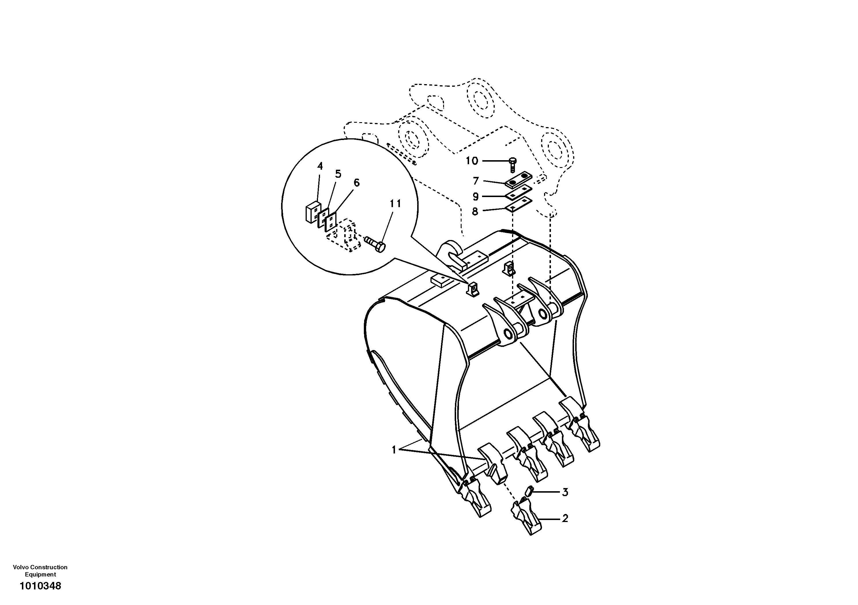 Wire, Wiper front VOE14523553 VOLVO