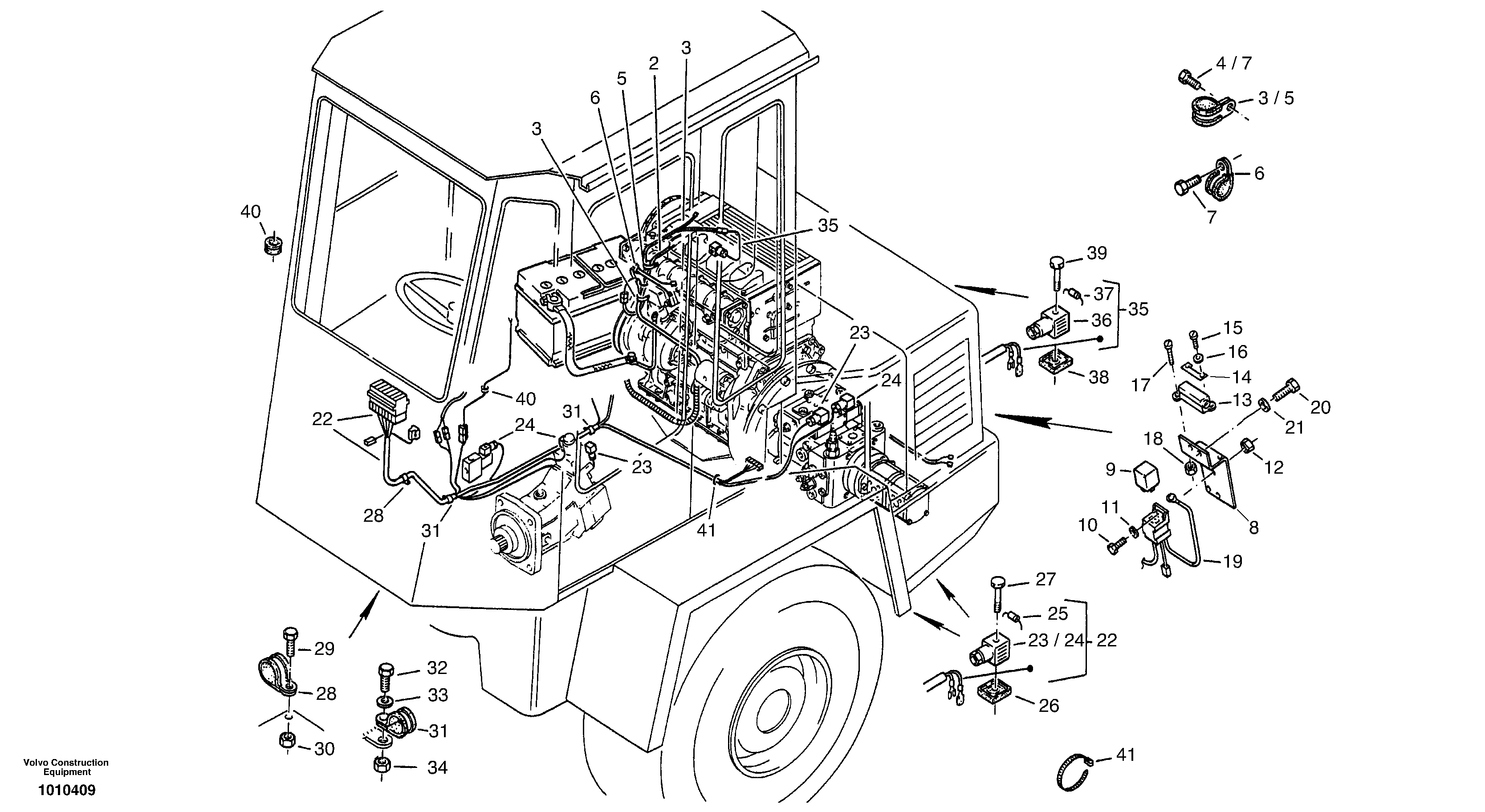 Electric wire ZM2806434 VOLVO