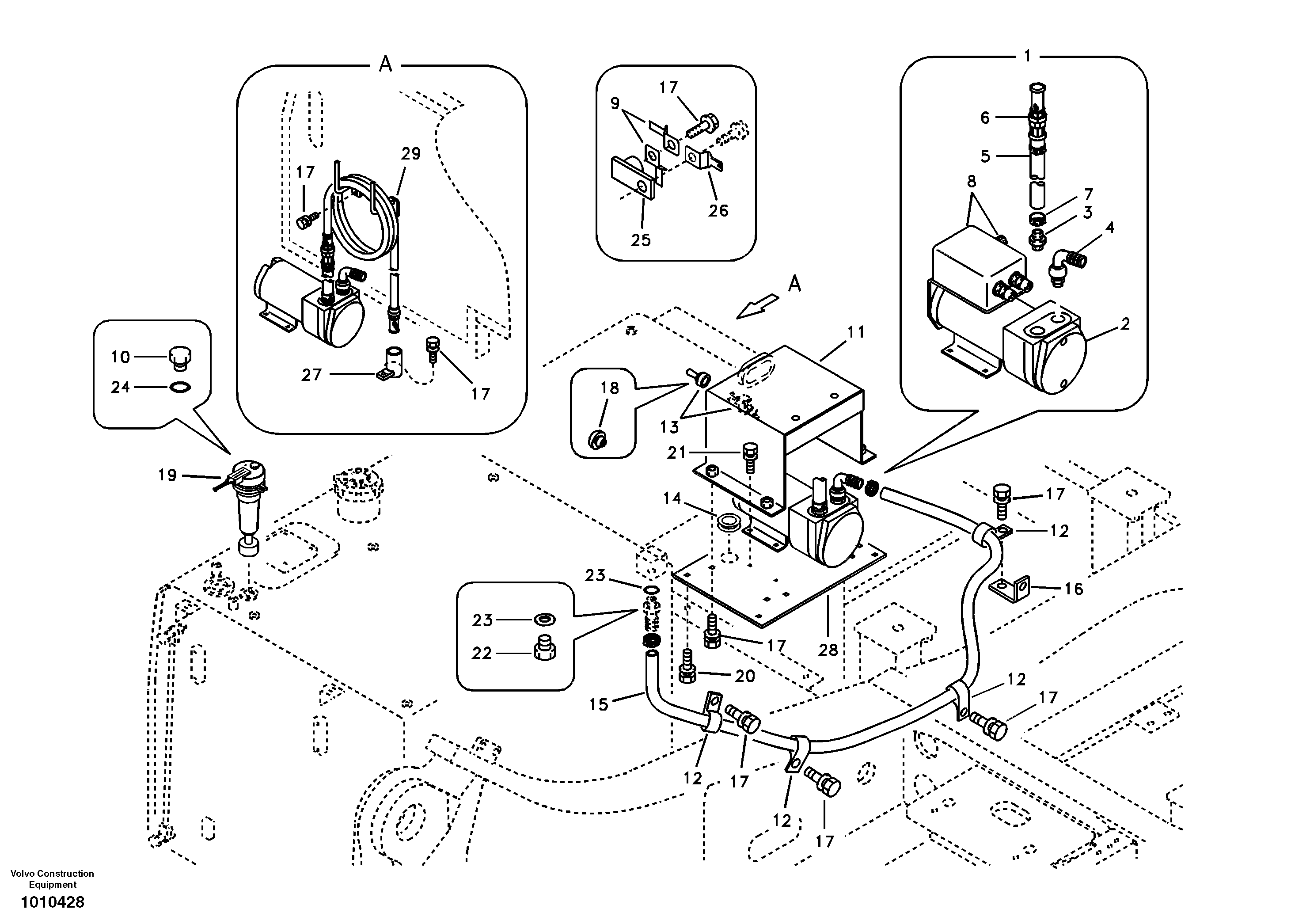 Seat frame VOE14529322 VOLVO