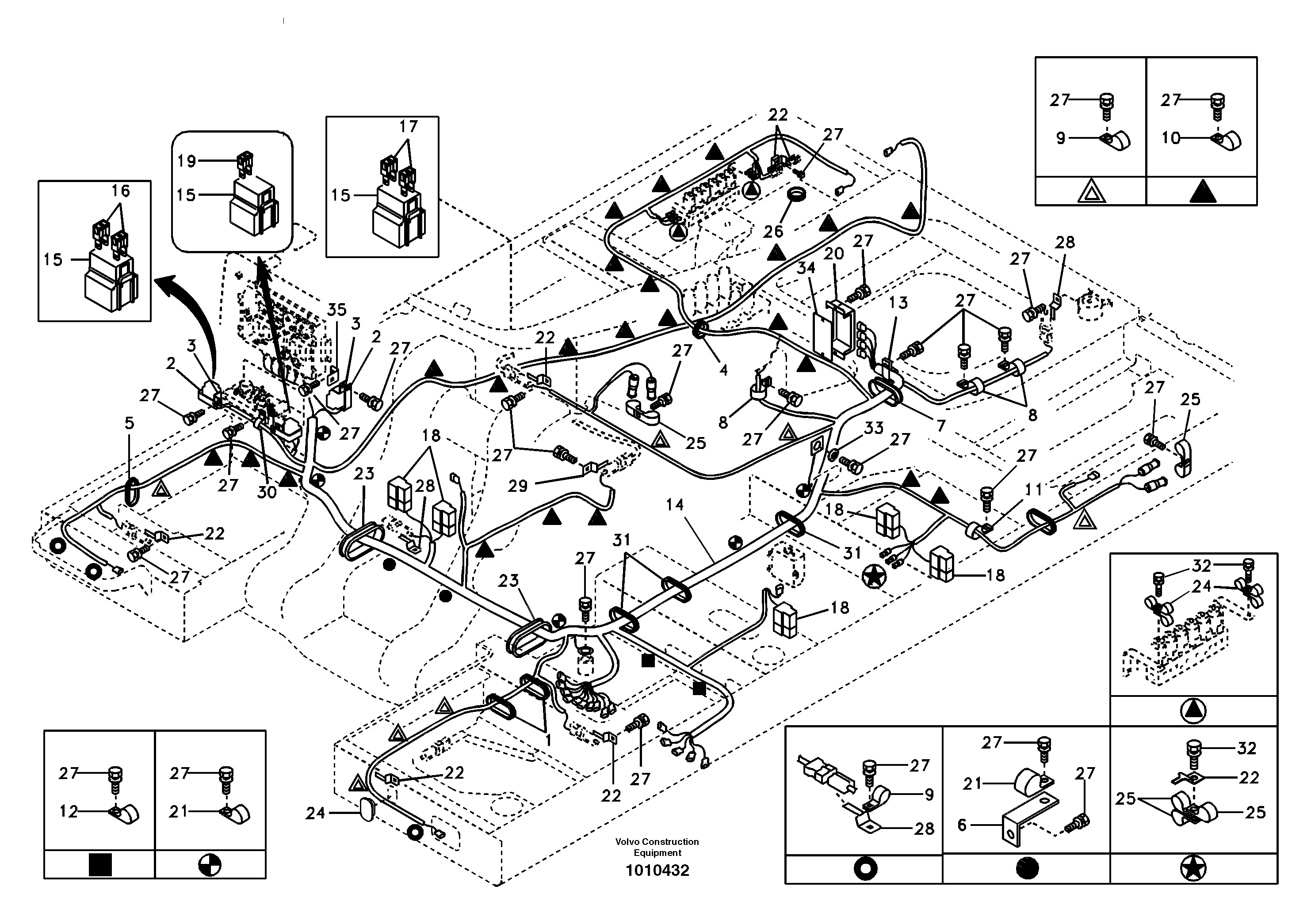 Wire harness VOE14523875 VOLVO