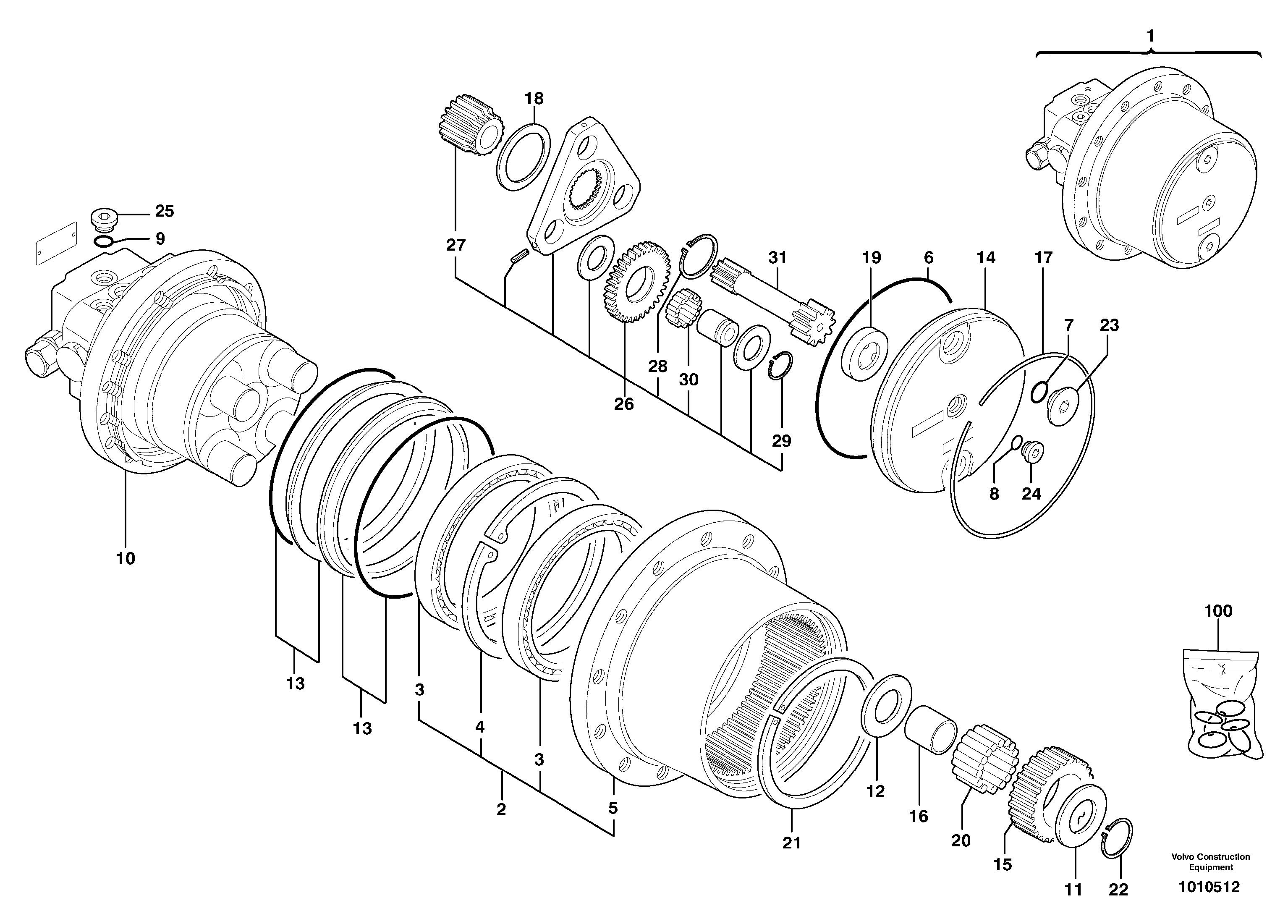 Planet Gear PJ7417294 VOLVO