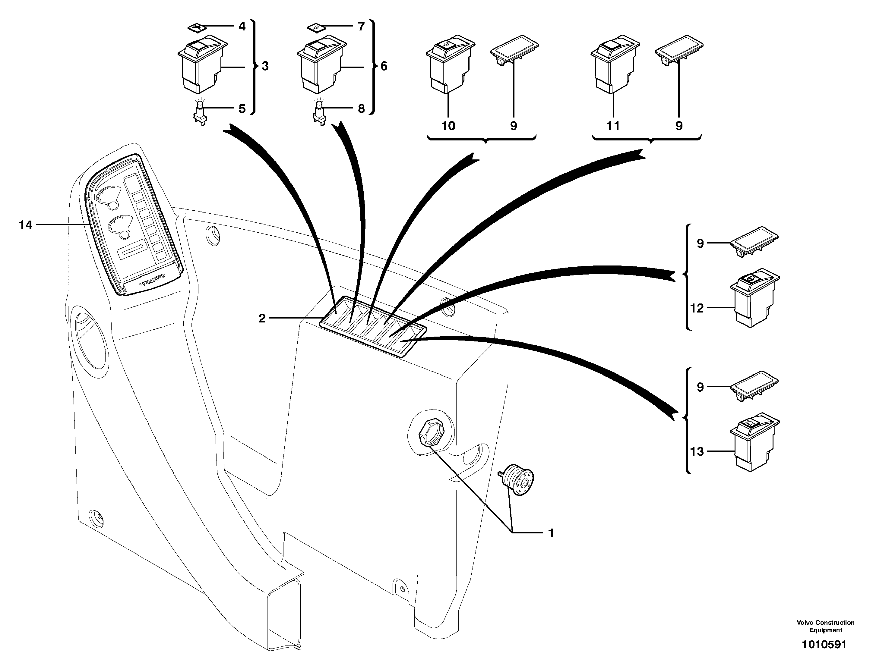 Setting Roller VOE11710058 VOLVO