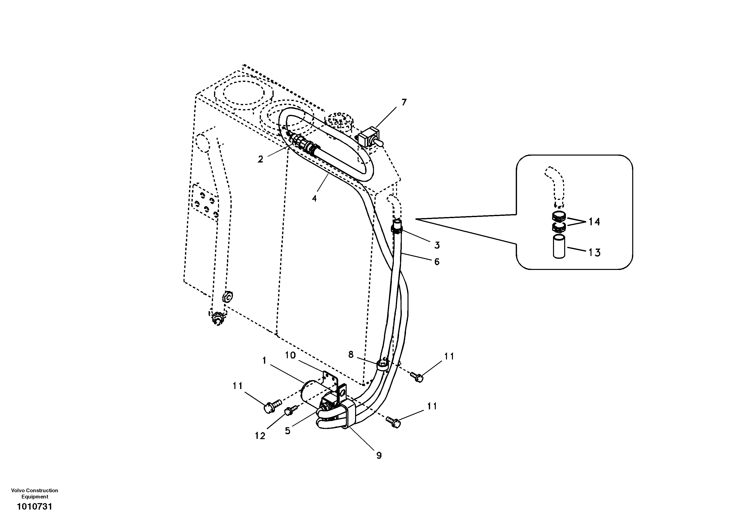 Seat frame VOE14526321 VOLVO
