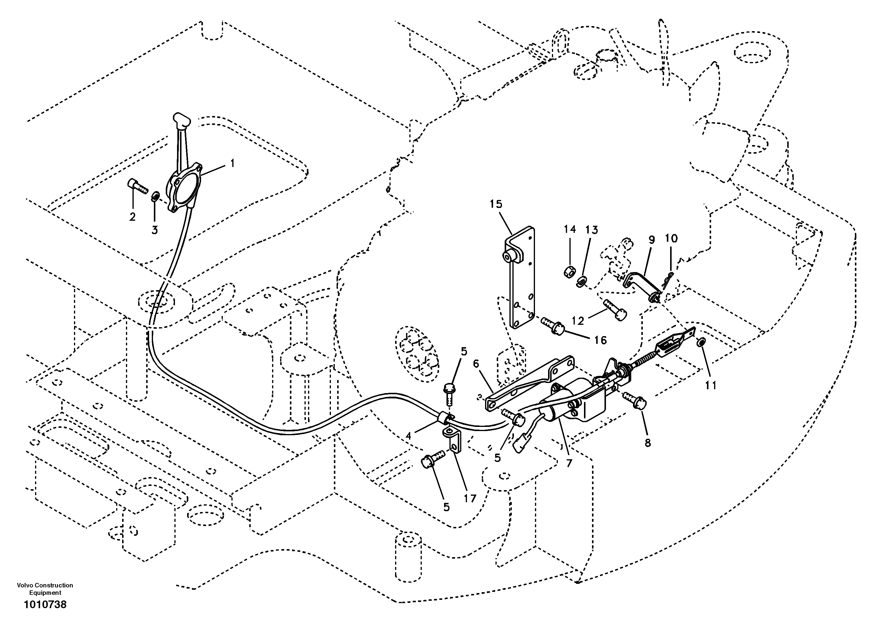 Seat frame VOE14535555 VOLVO