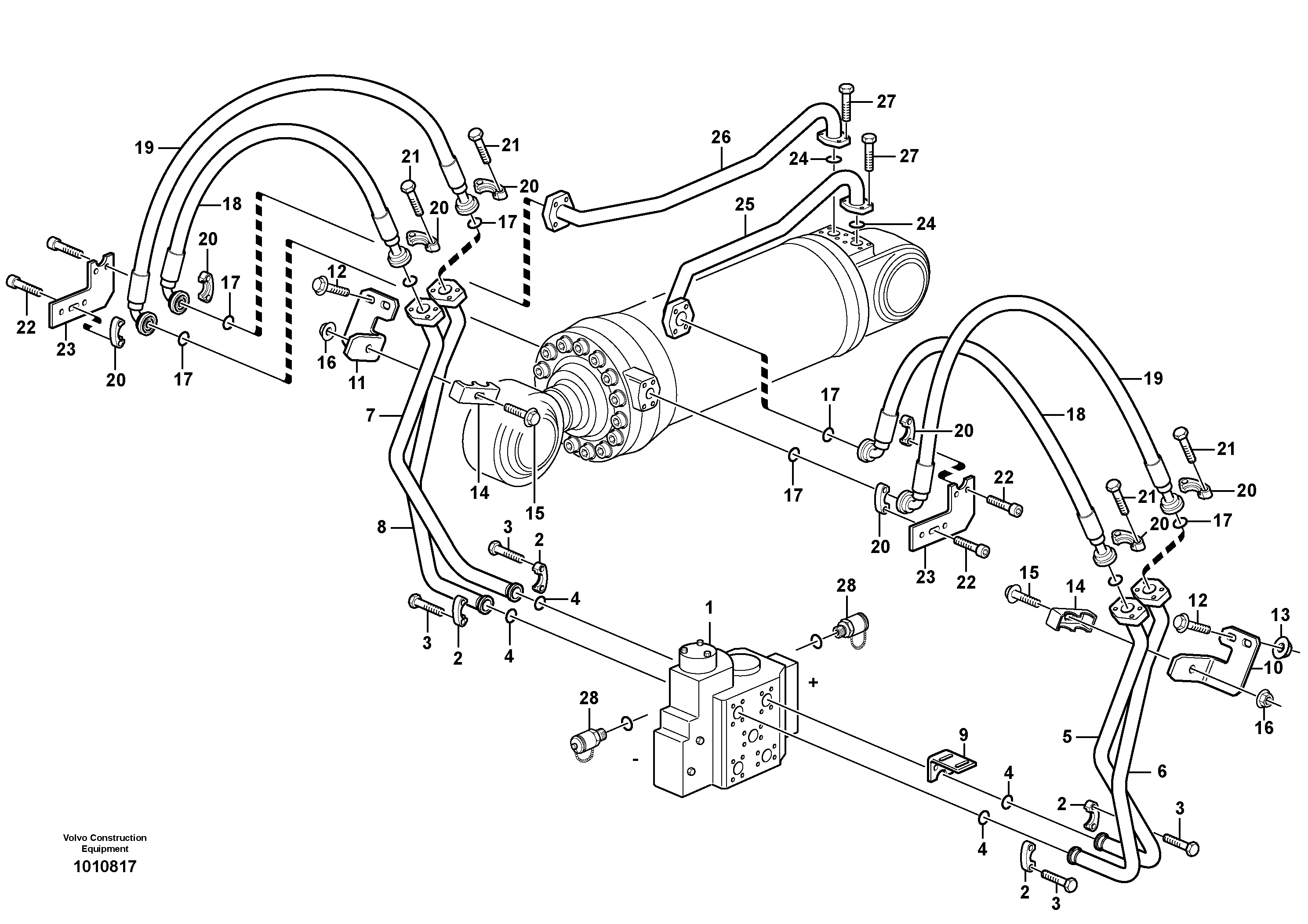 Timing gear casing VOE11411835 VOLVO