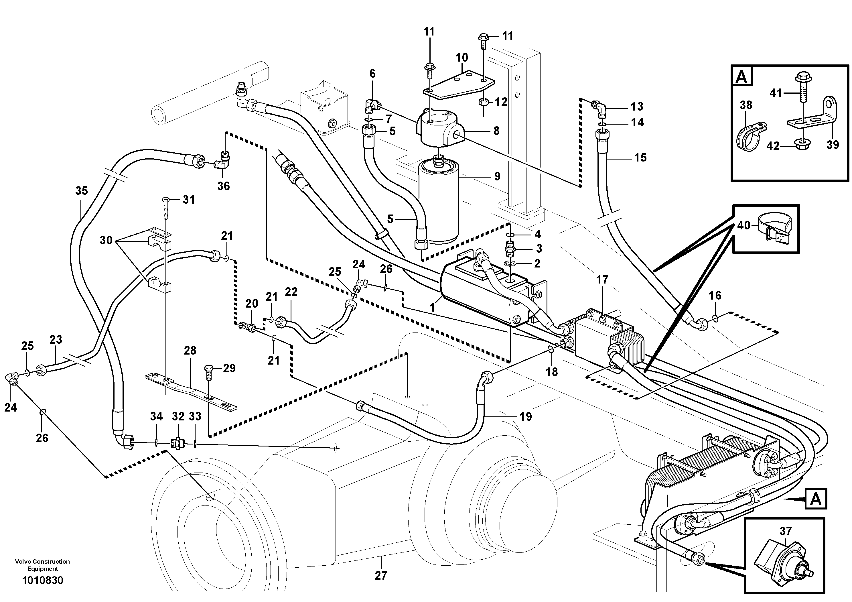 Heating Pipe VOE11173154 VOLVO
