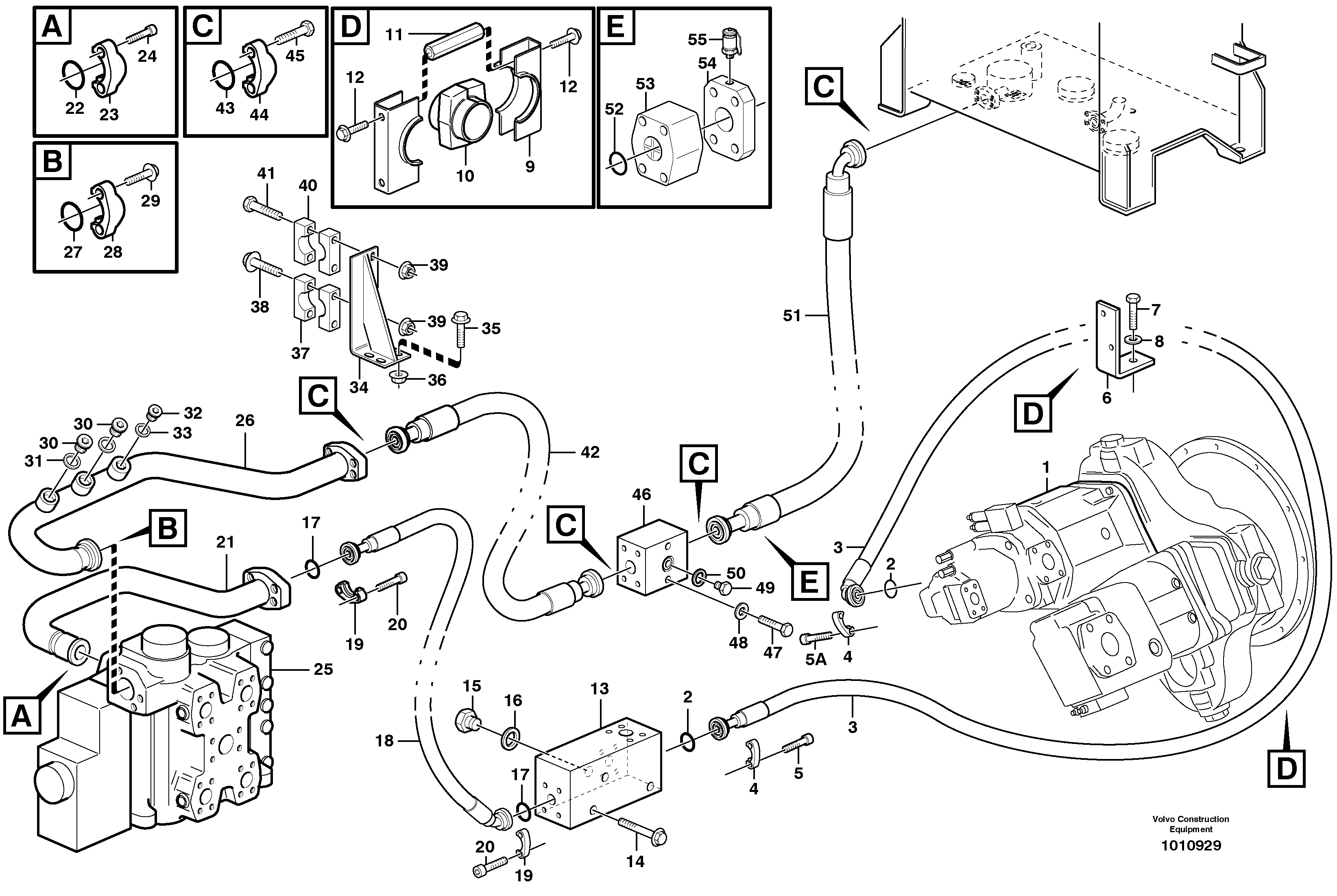 Control sleeve VOE11302946 VOLVO