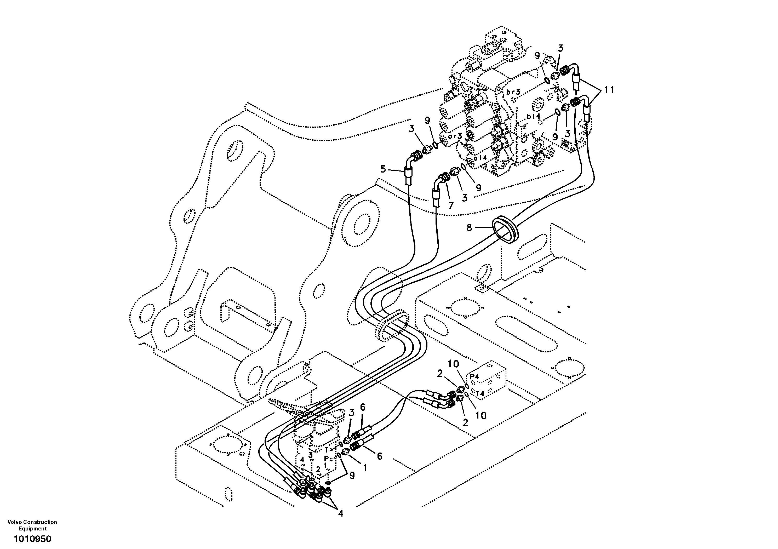 Timing gear casing SA9453-03250 VOLVO