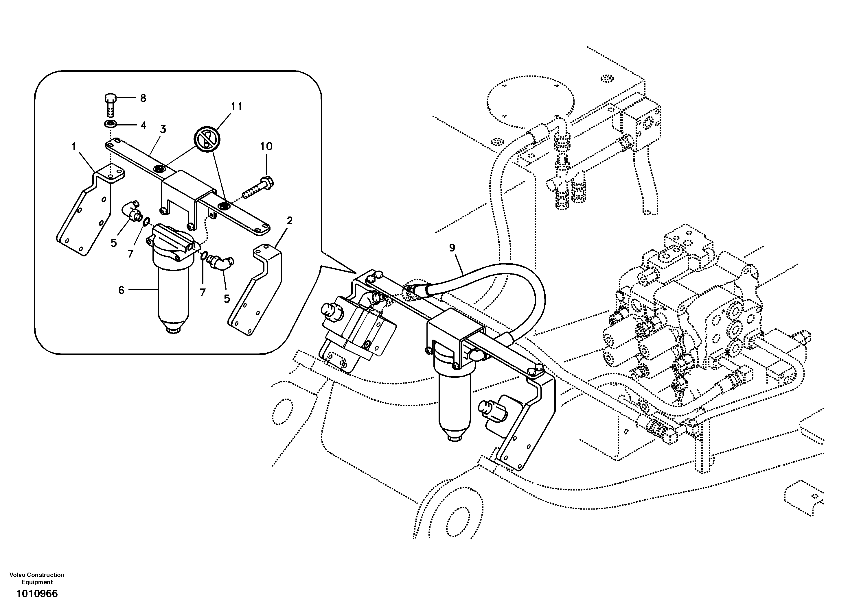 Seat frame RM/VOE14516629 VOLVO