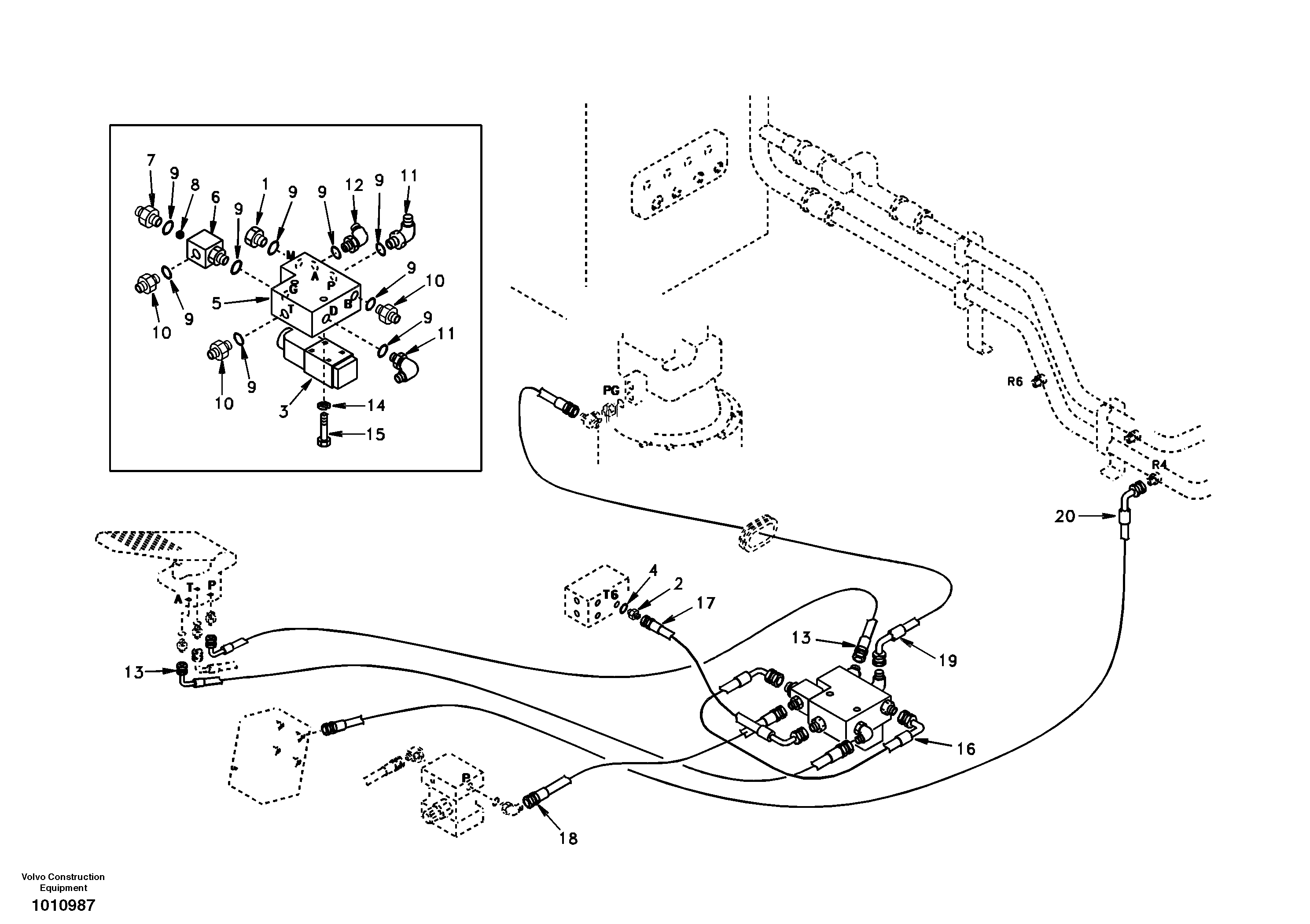 Timing gear casing VOE14883595 VOLVO