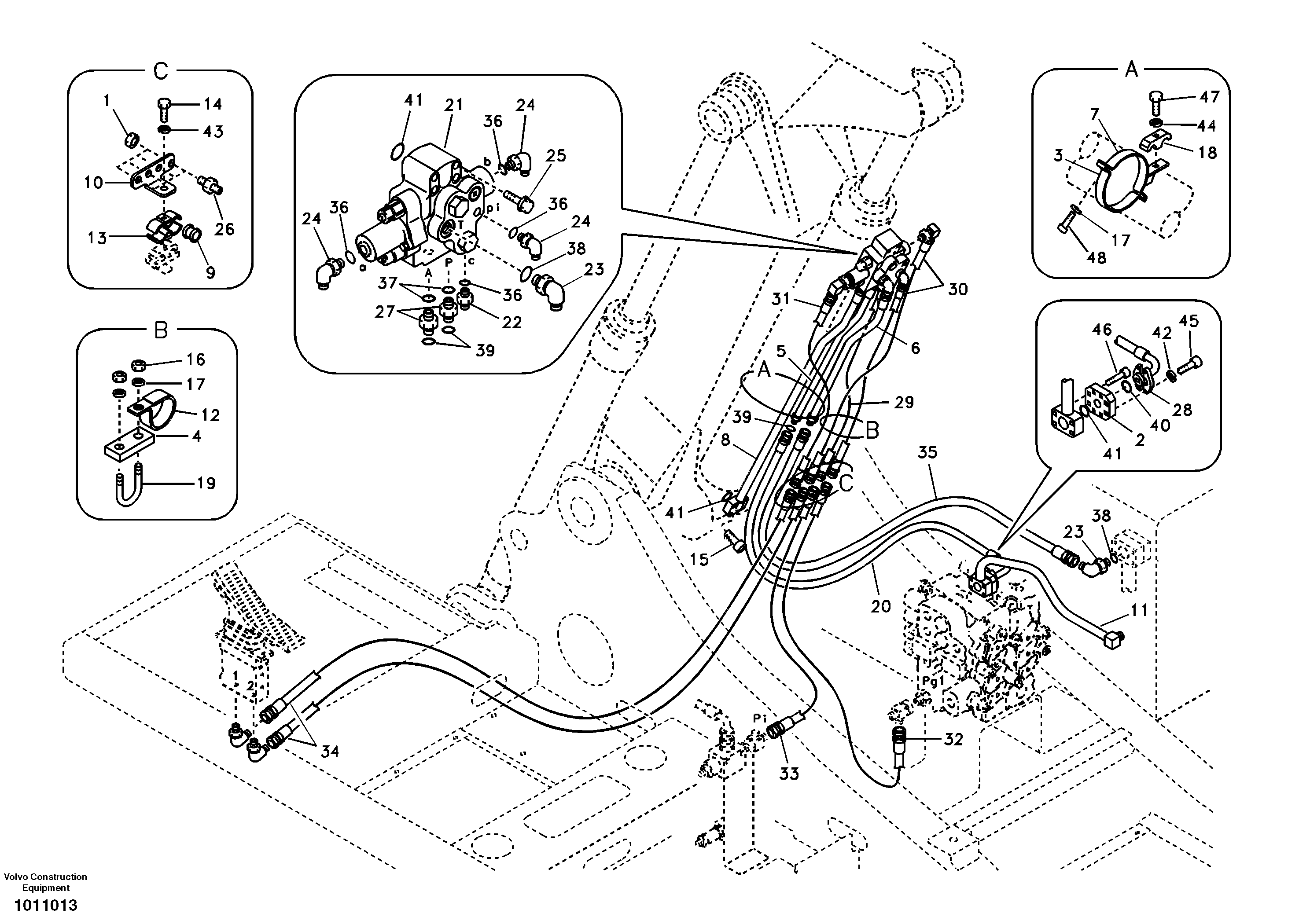Timing gear casing VOE937827 VOLVO