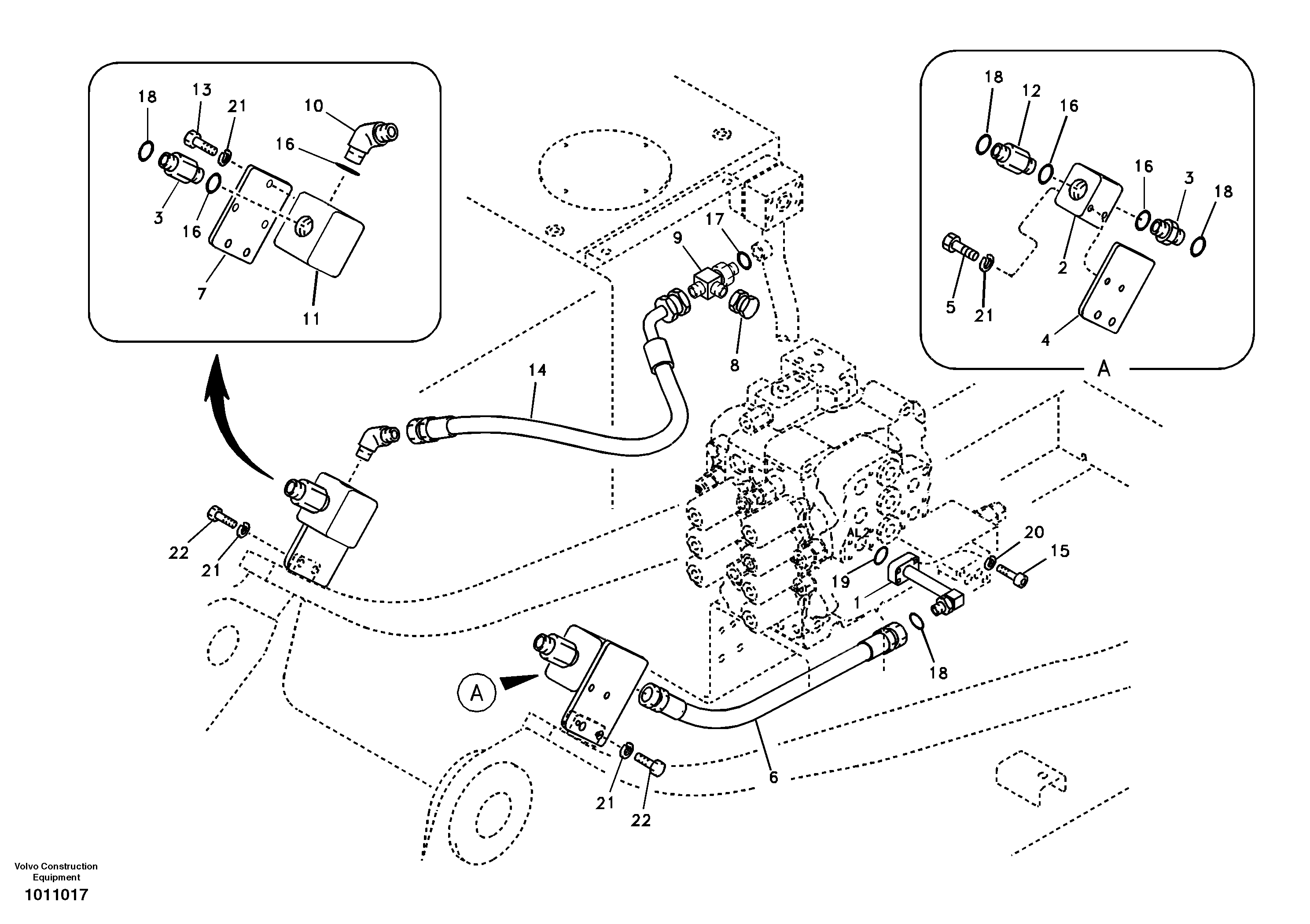 Seat frame VOE14511486 VOLVO