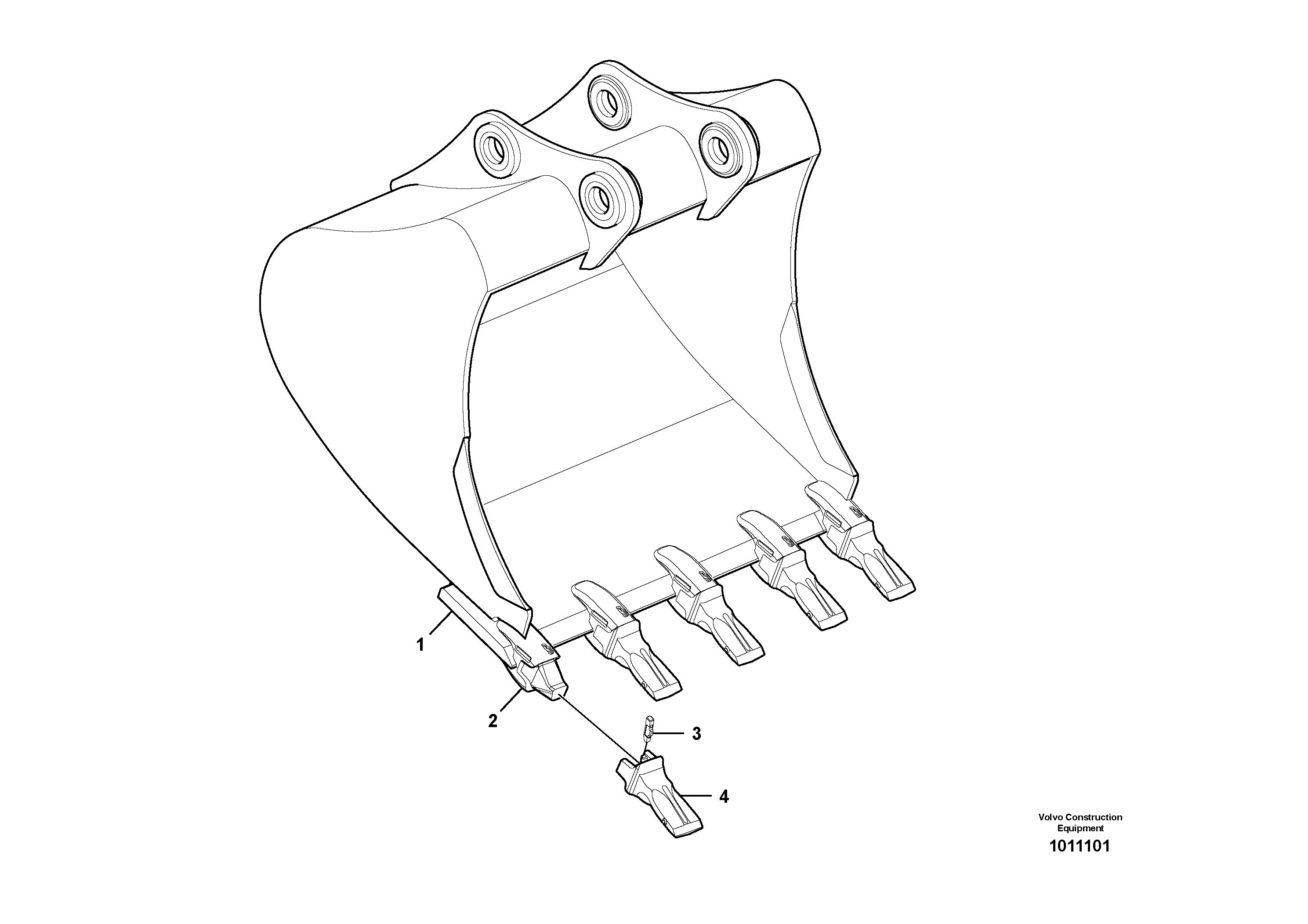 Wire, Wiper front VOE14524191 VOLVO