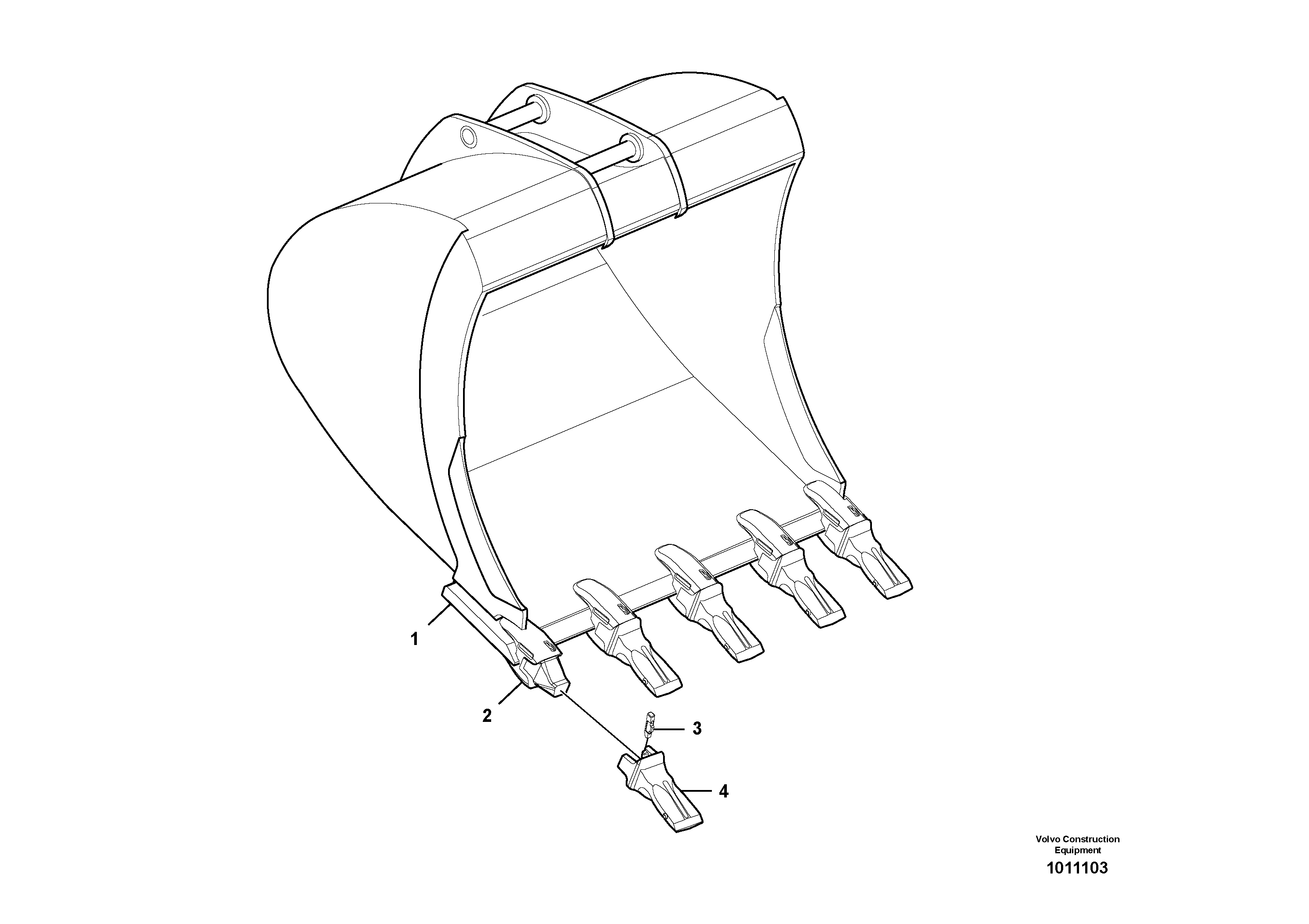 Wire, Wiper front VOE14523946 VOLVO