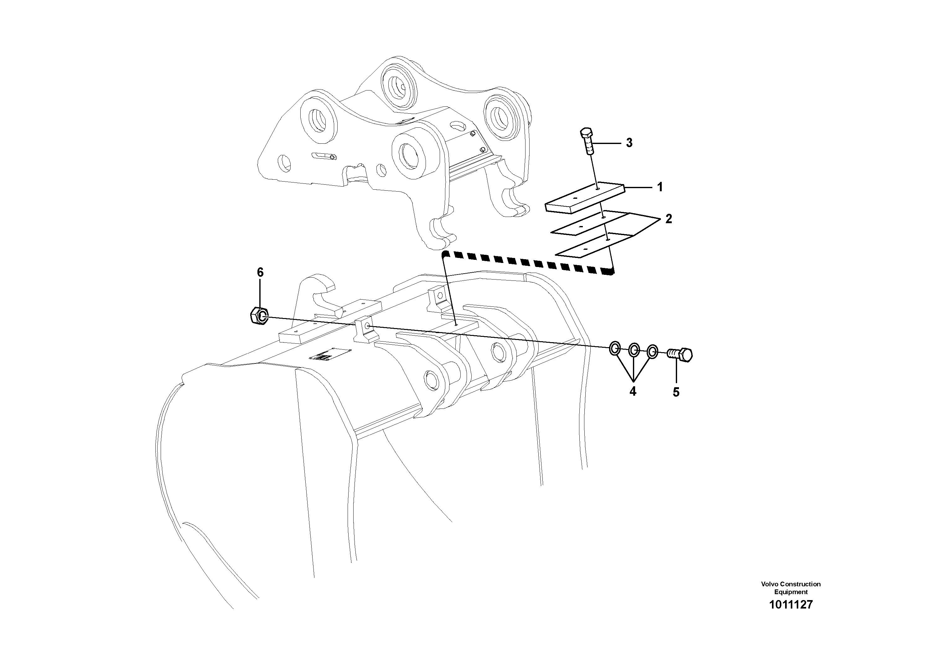 Mounting rail VOE60110022 VOLVO