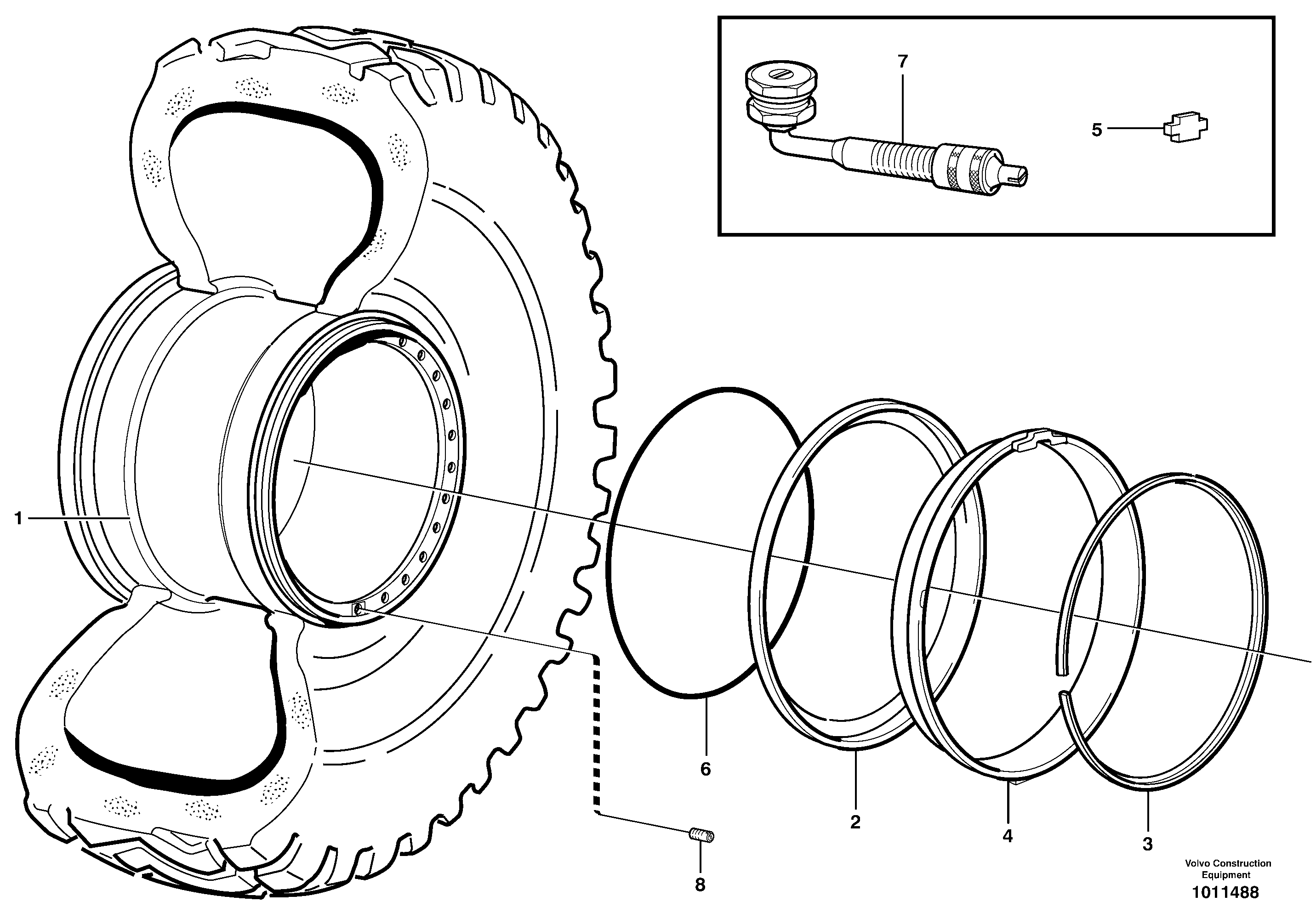 Wheel VOE11109986 VOLVO
