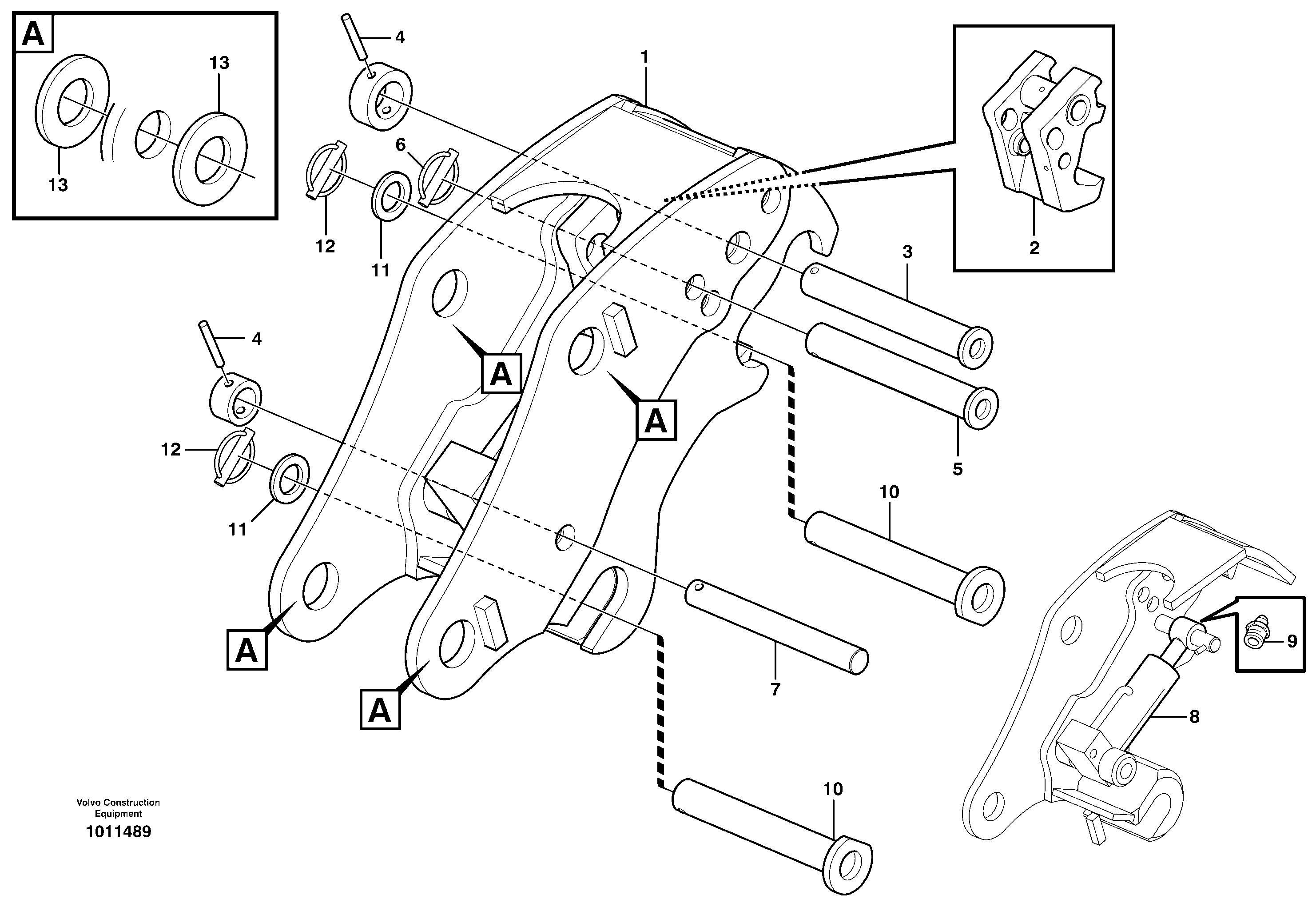 Bearing Spindle VOE11712675 VOLVO