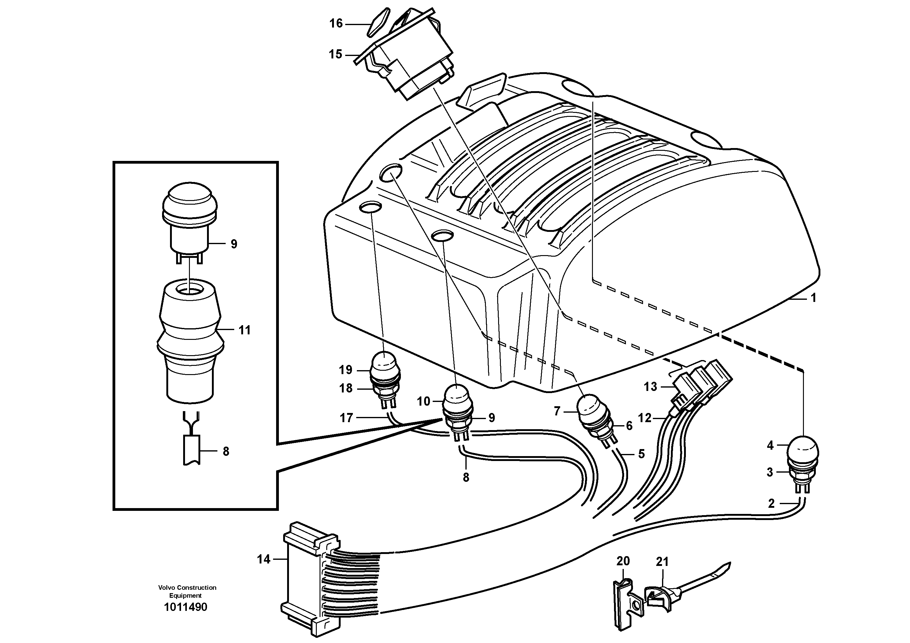 Кожух VOE11170671 VOLVO