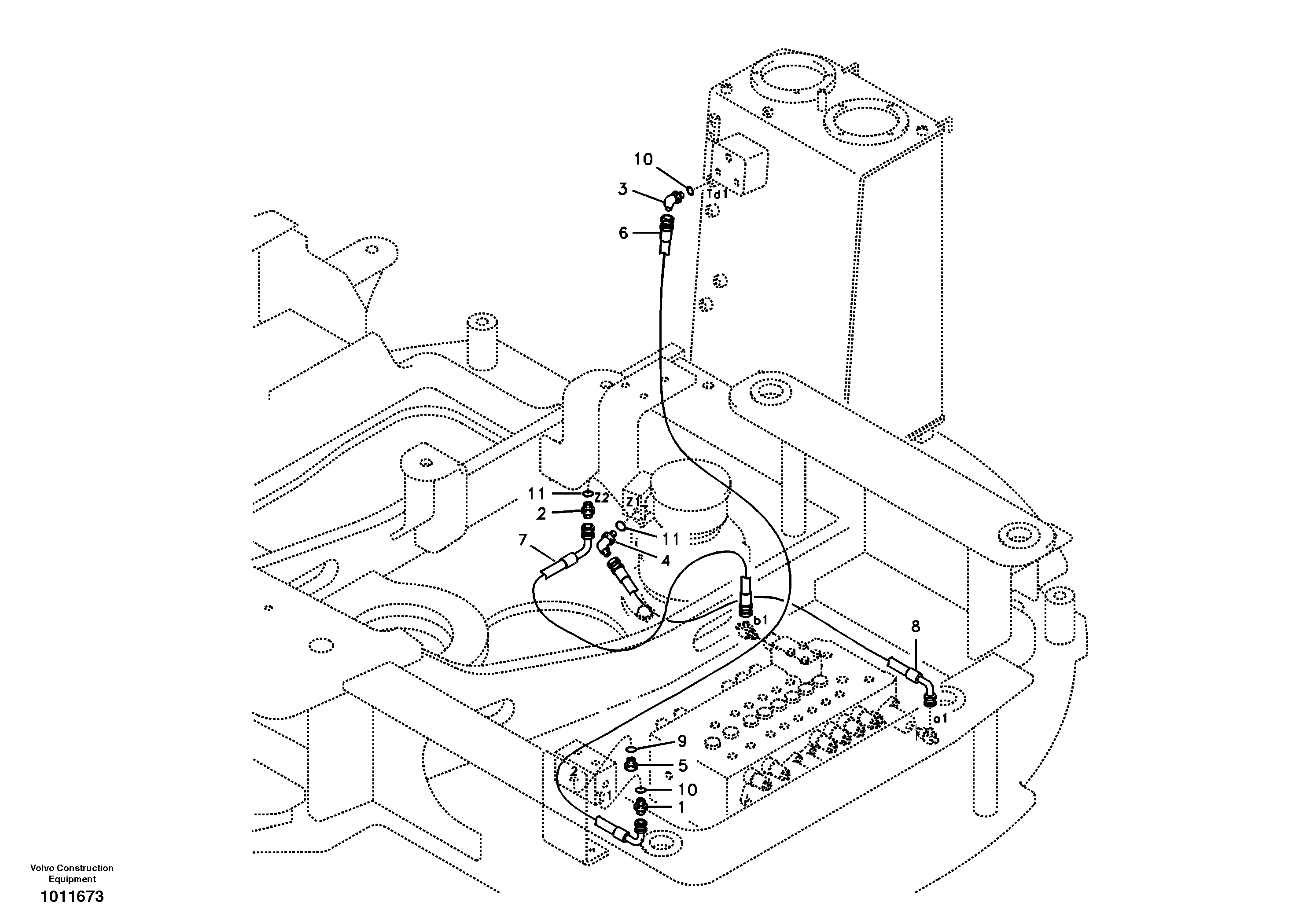Fuel pipes, SA9414-31020 VOLVO