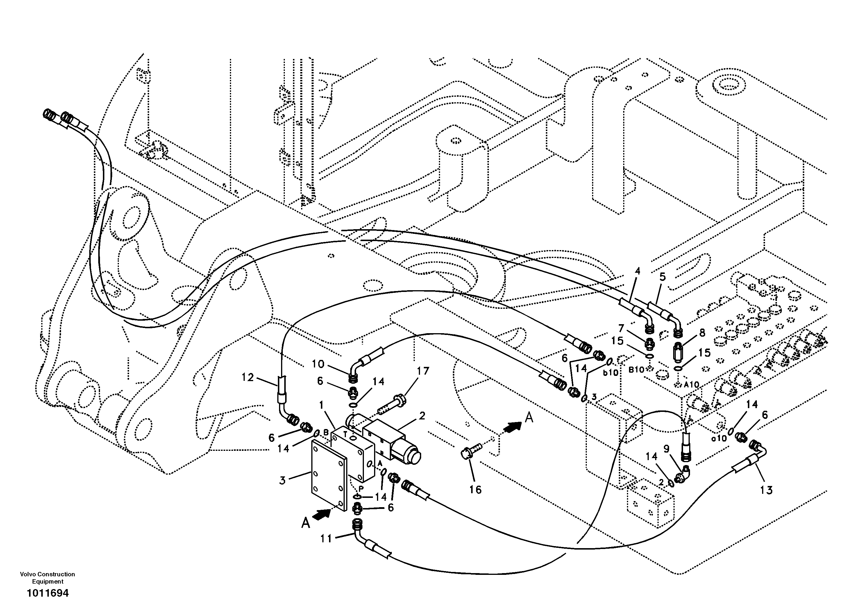 Seat frame VOE14523679 VOLVO