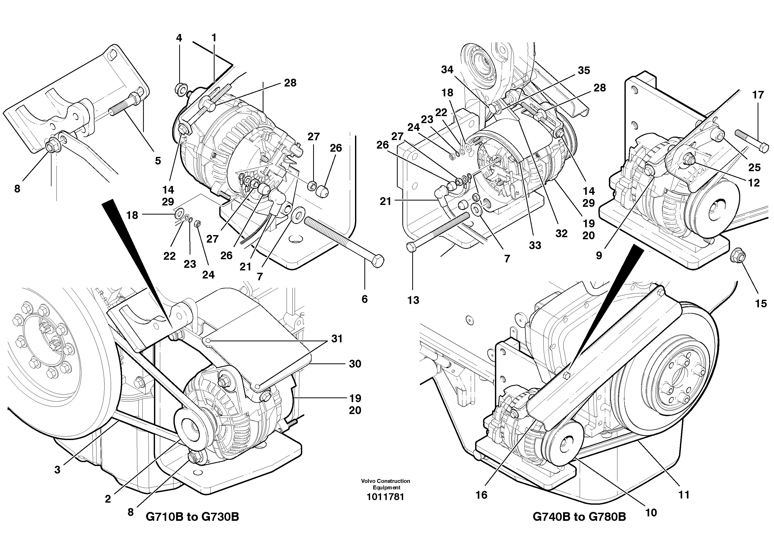 Mounting rail VOE983281 VOLVO