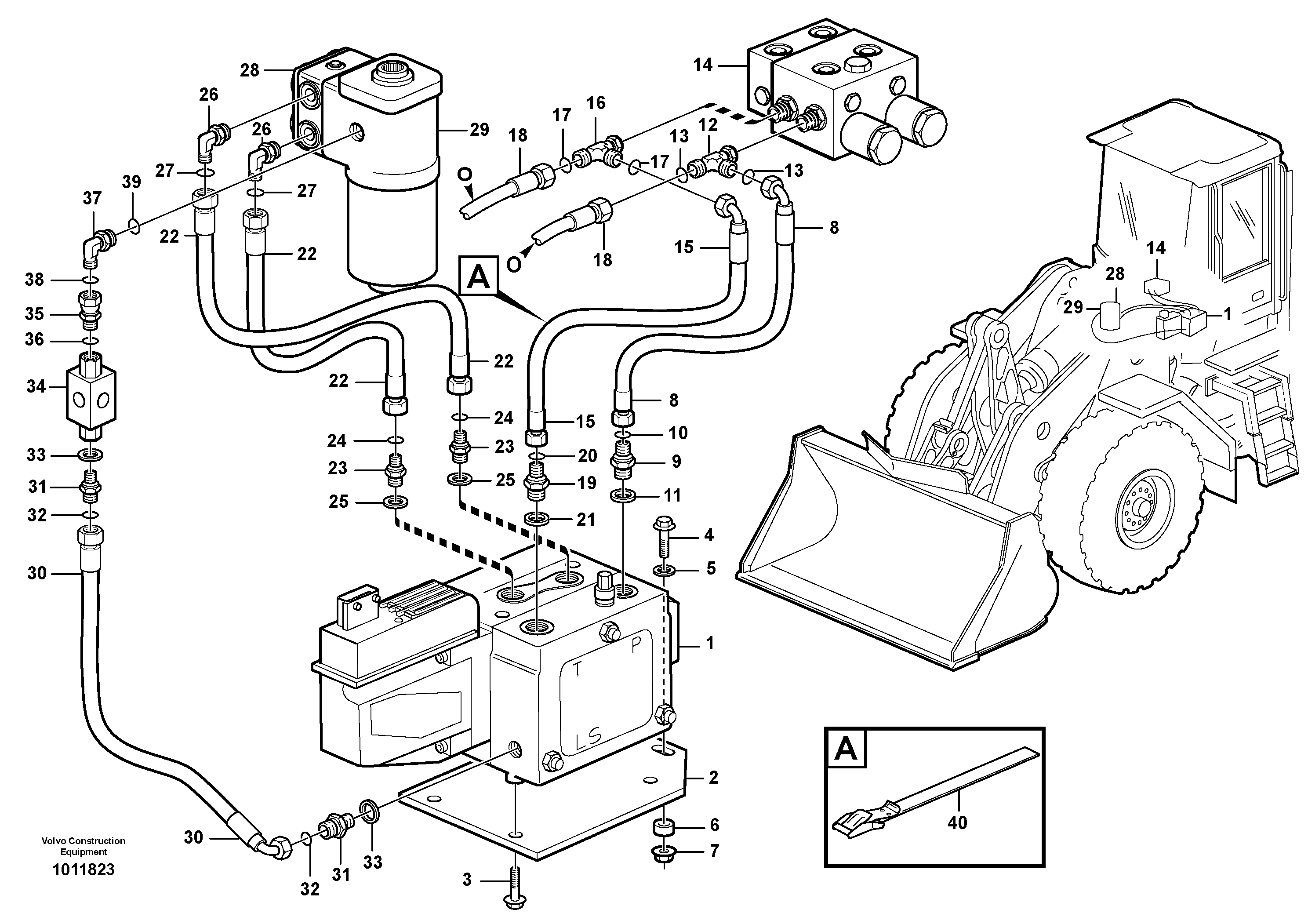 Heating Pipe VOE11148624 VOLVO