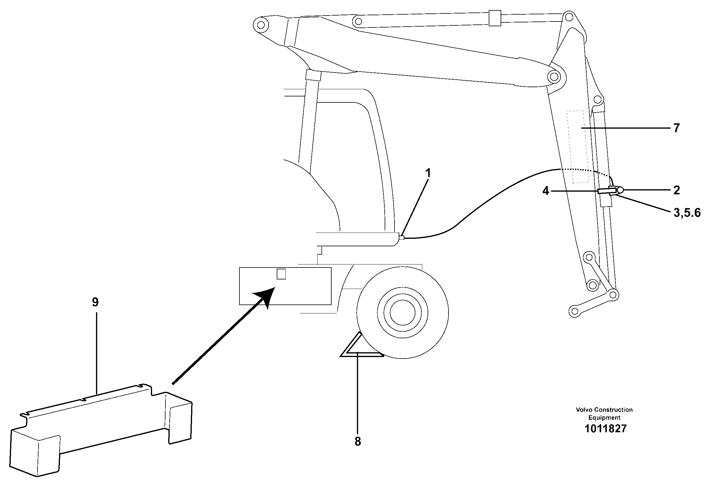 Mounting rail VOE955253 VOLVO