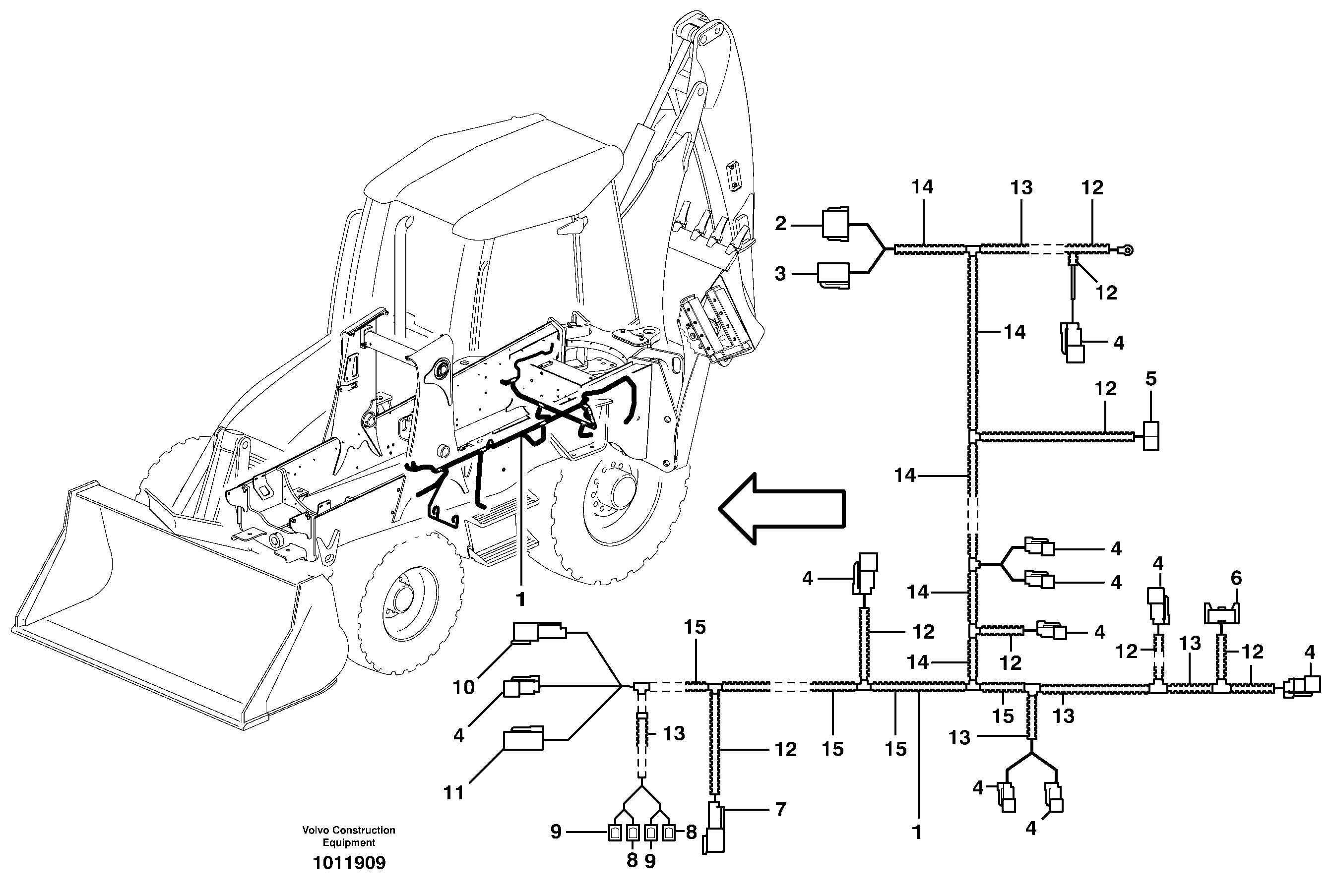 Wire harness VOE11888536 VOLVO