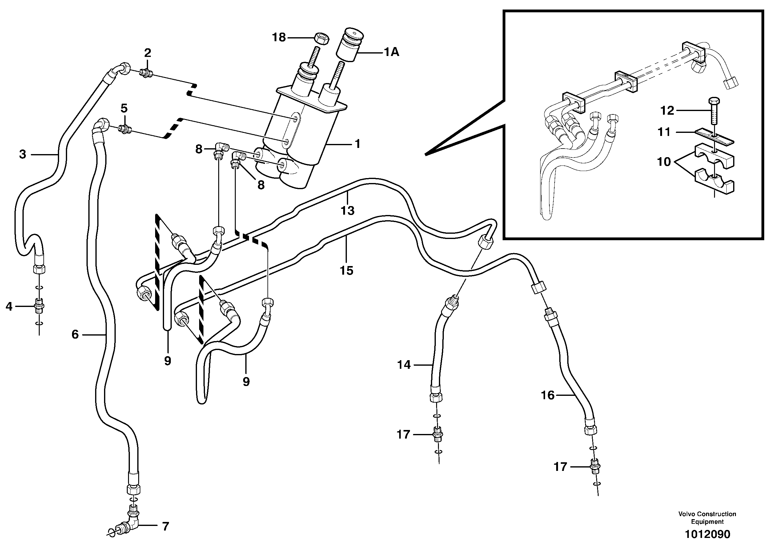 Mounting rail VOE963196 VOLVO