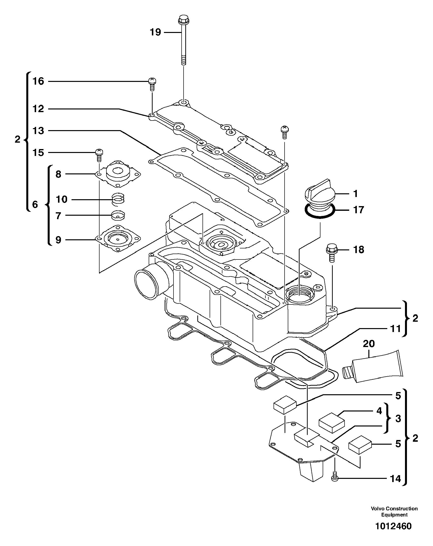 Маслоотражающее кольцо VOE11713402 VOLVO