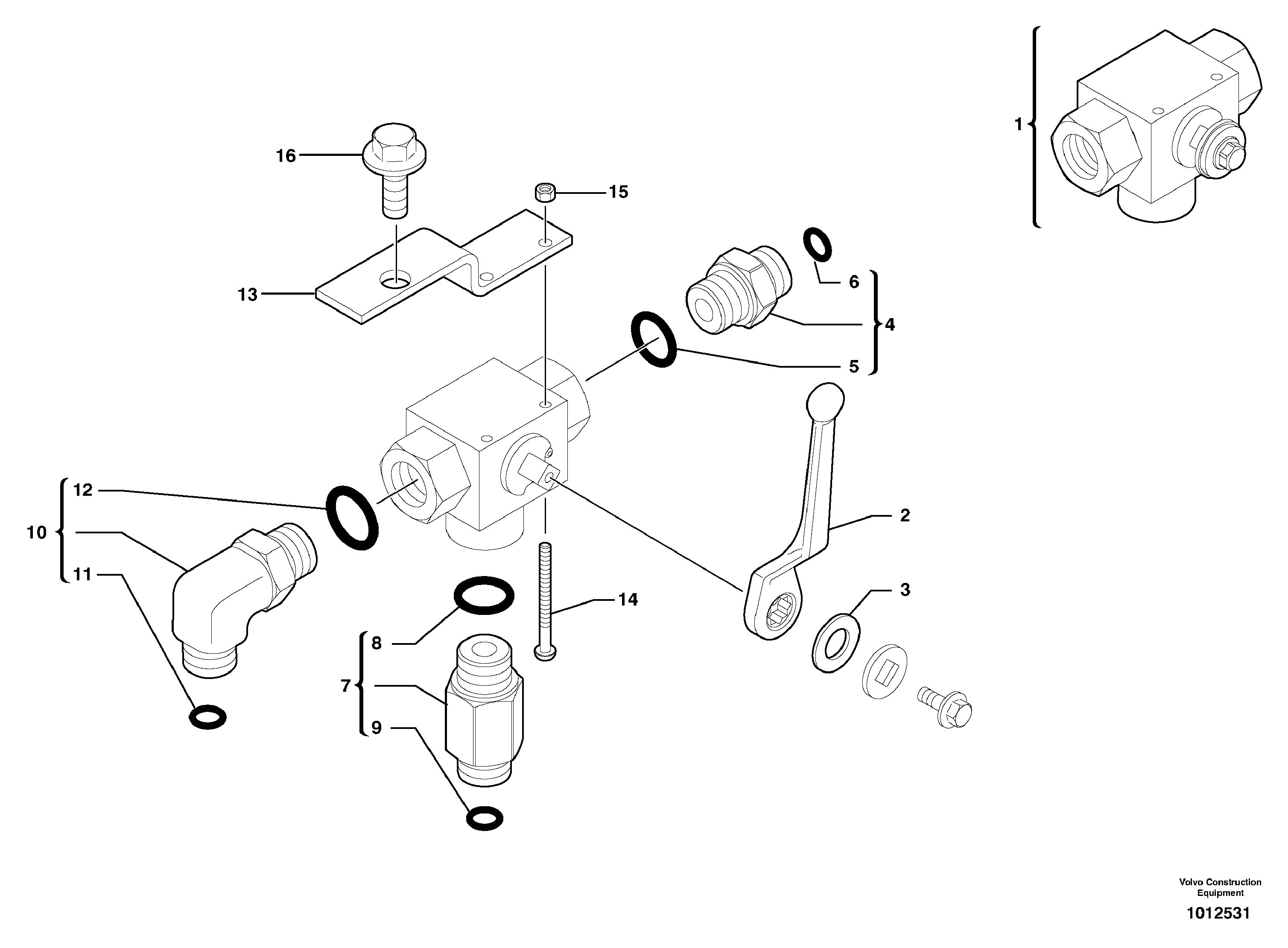 Plate - Loading eye VOE11802931 VOLVO