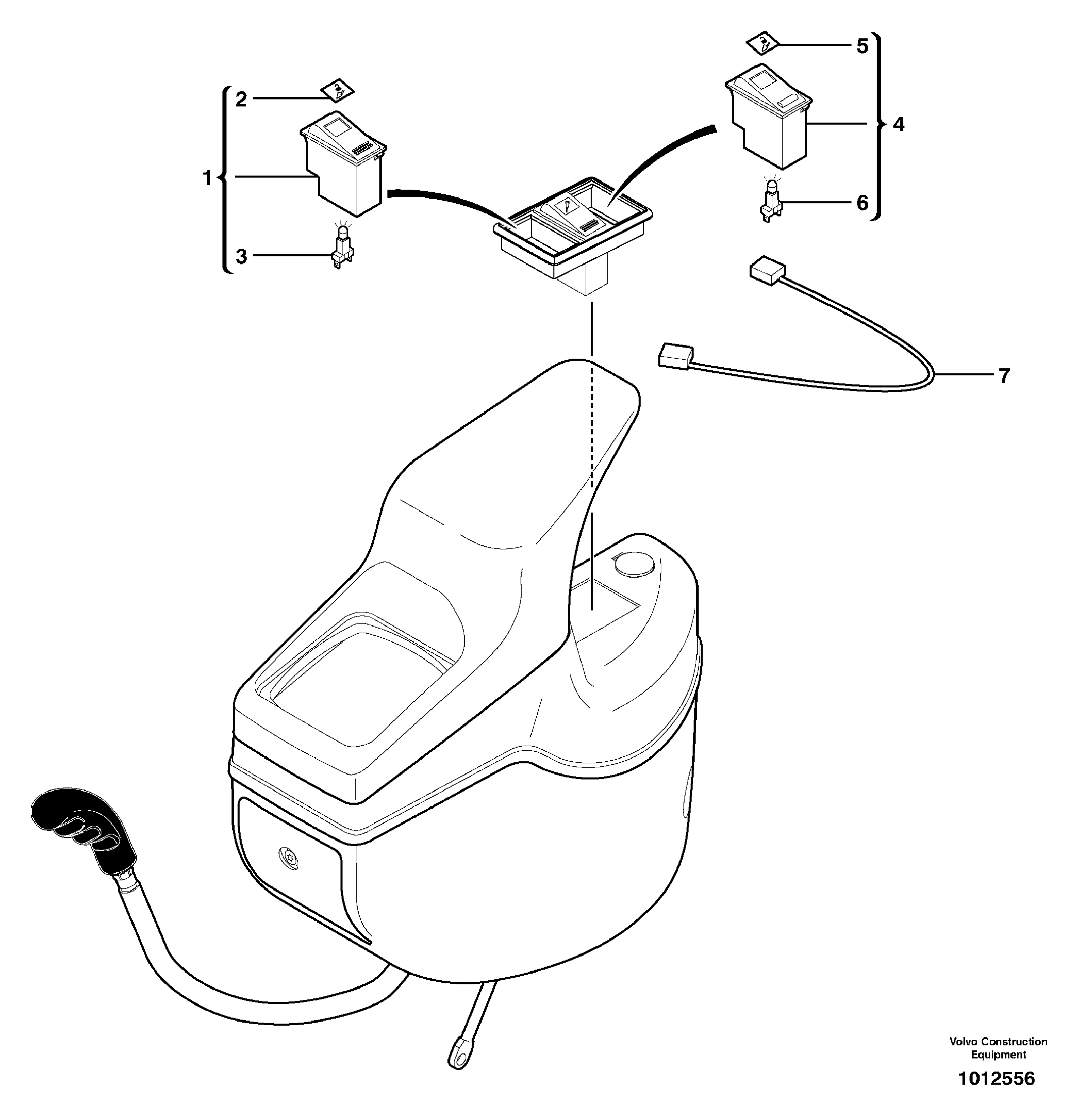 Locking switch VOE11713376 VOLVO