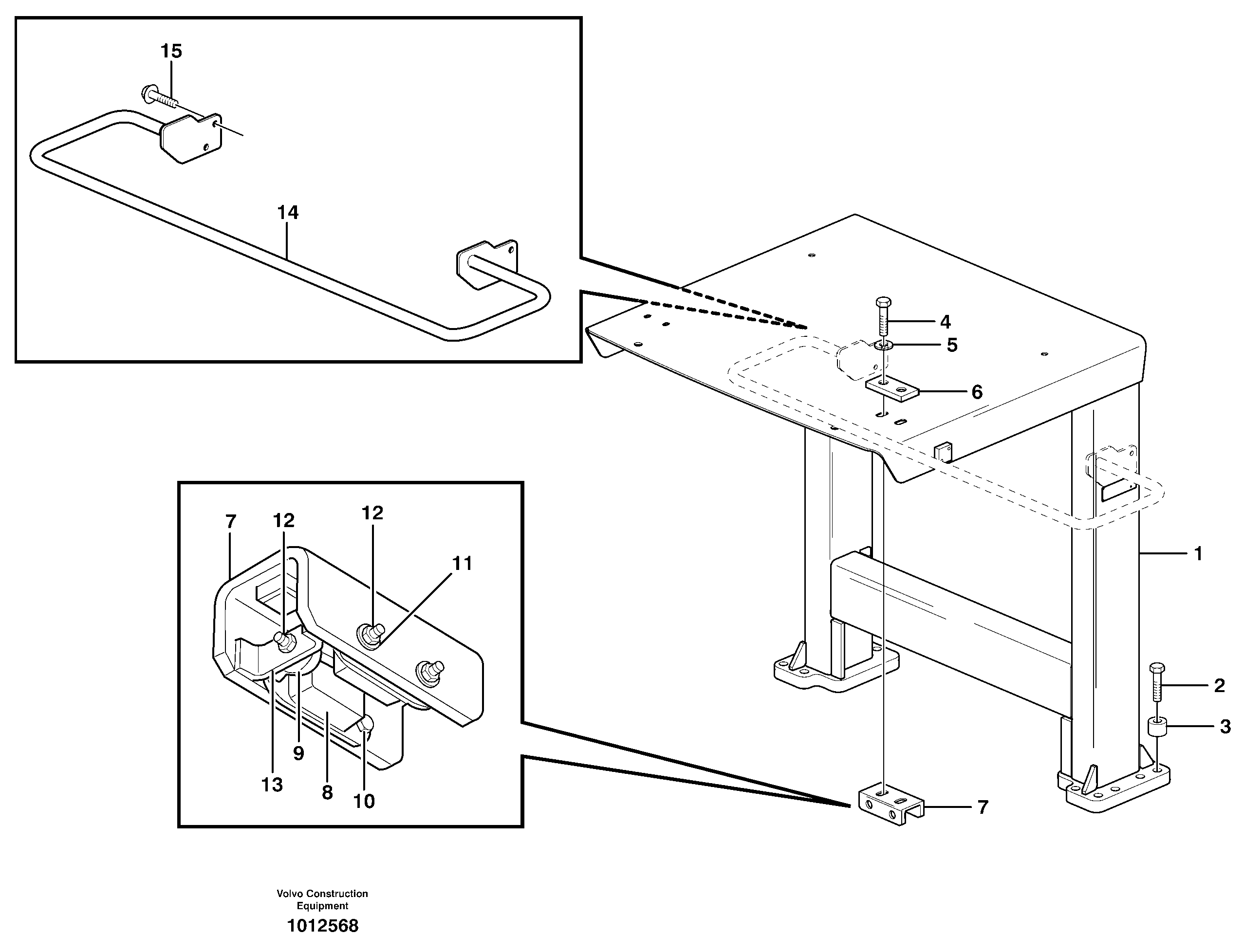 Mounting rail VOE982243 VOLVO