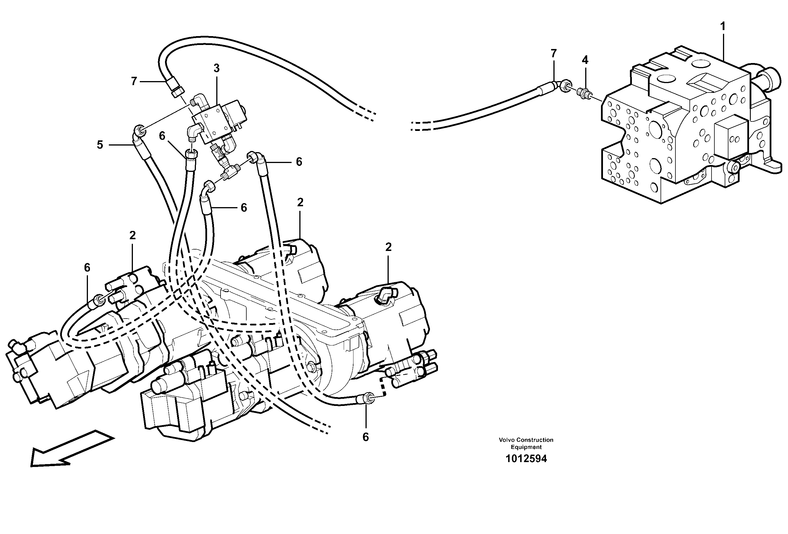 Timing gear casing VOE936800 VOLVO