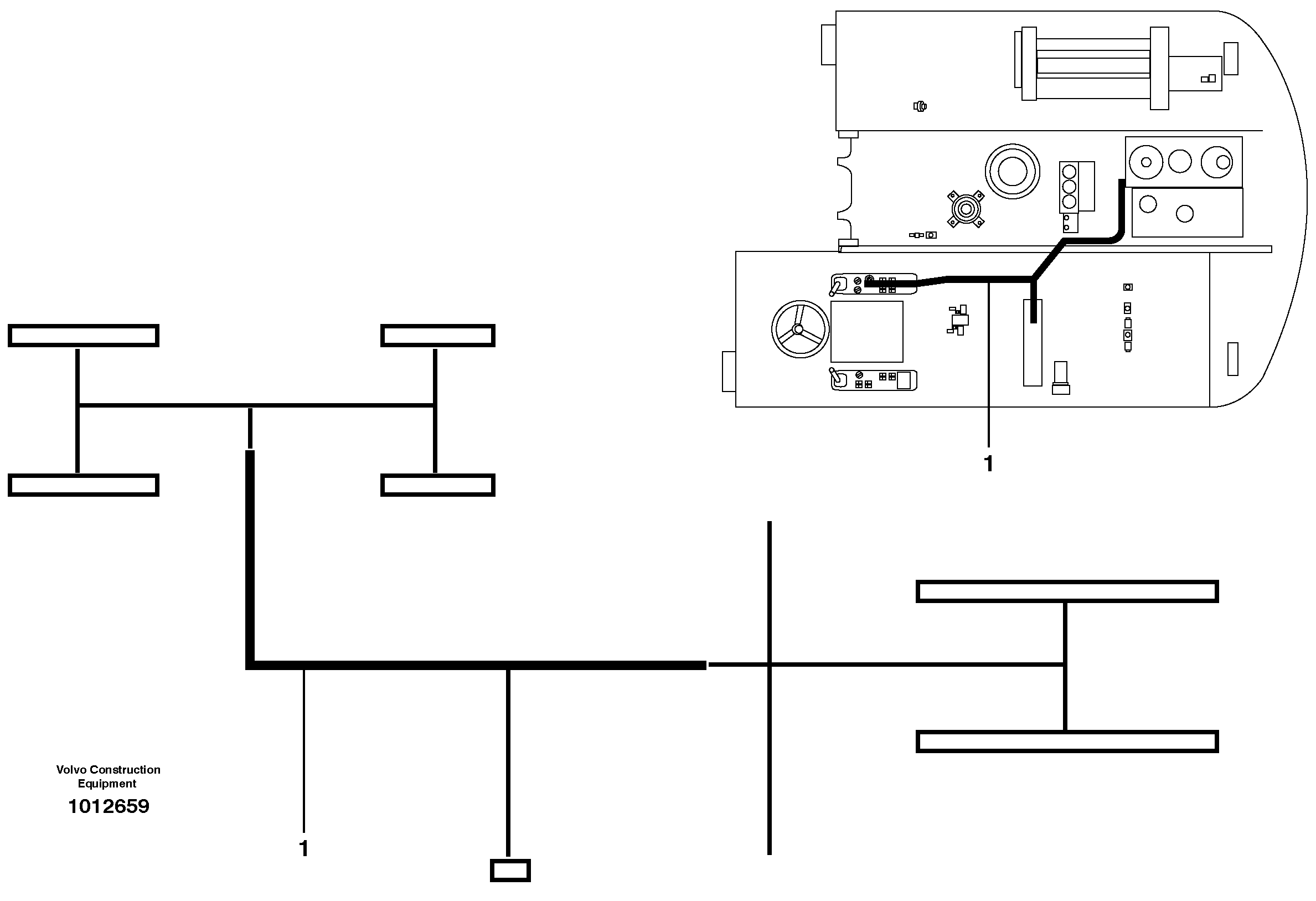 Cable harness VOE14376726 VOLVO
