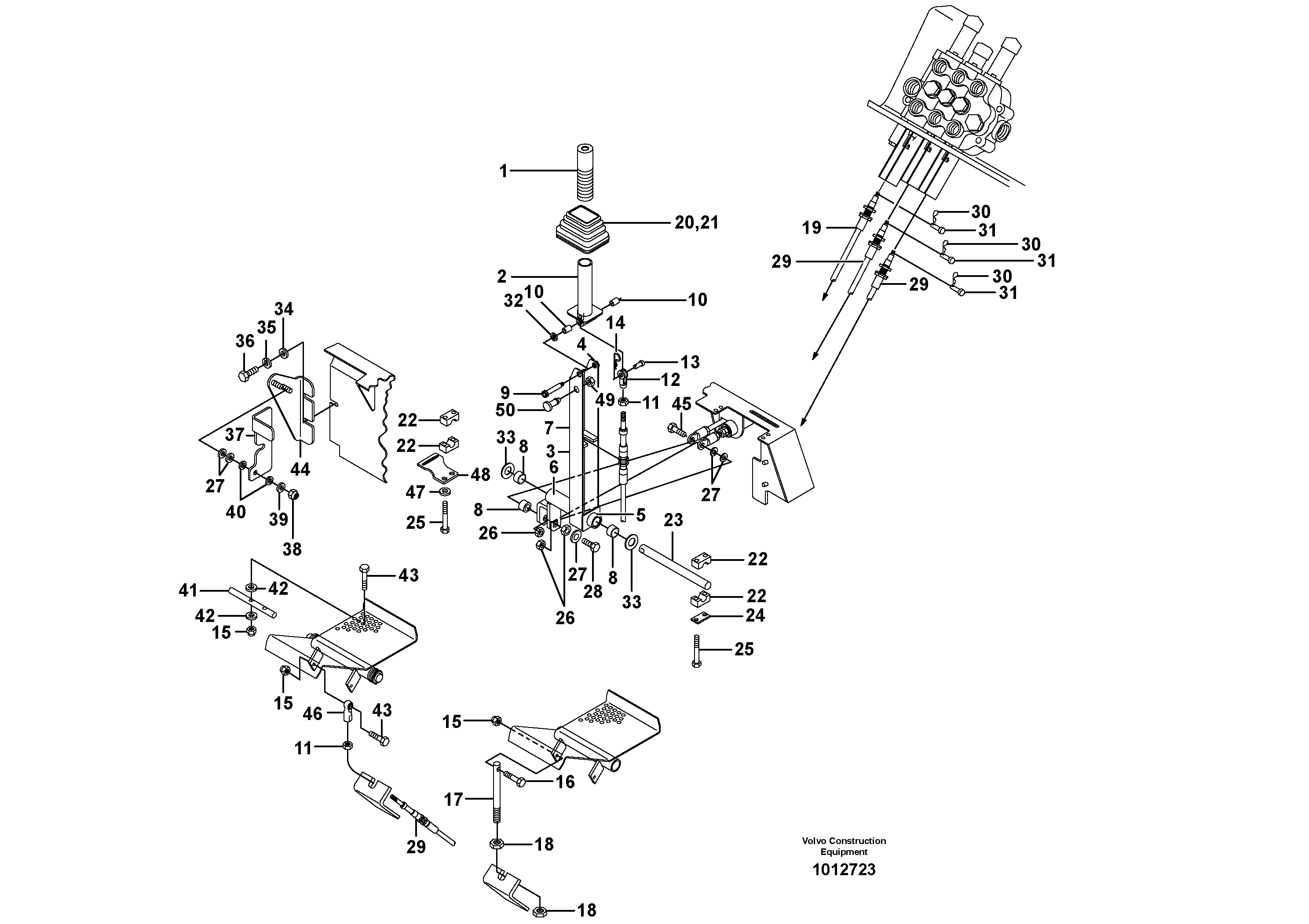 Mounting rail VOE955515 VOLVO