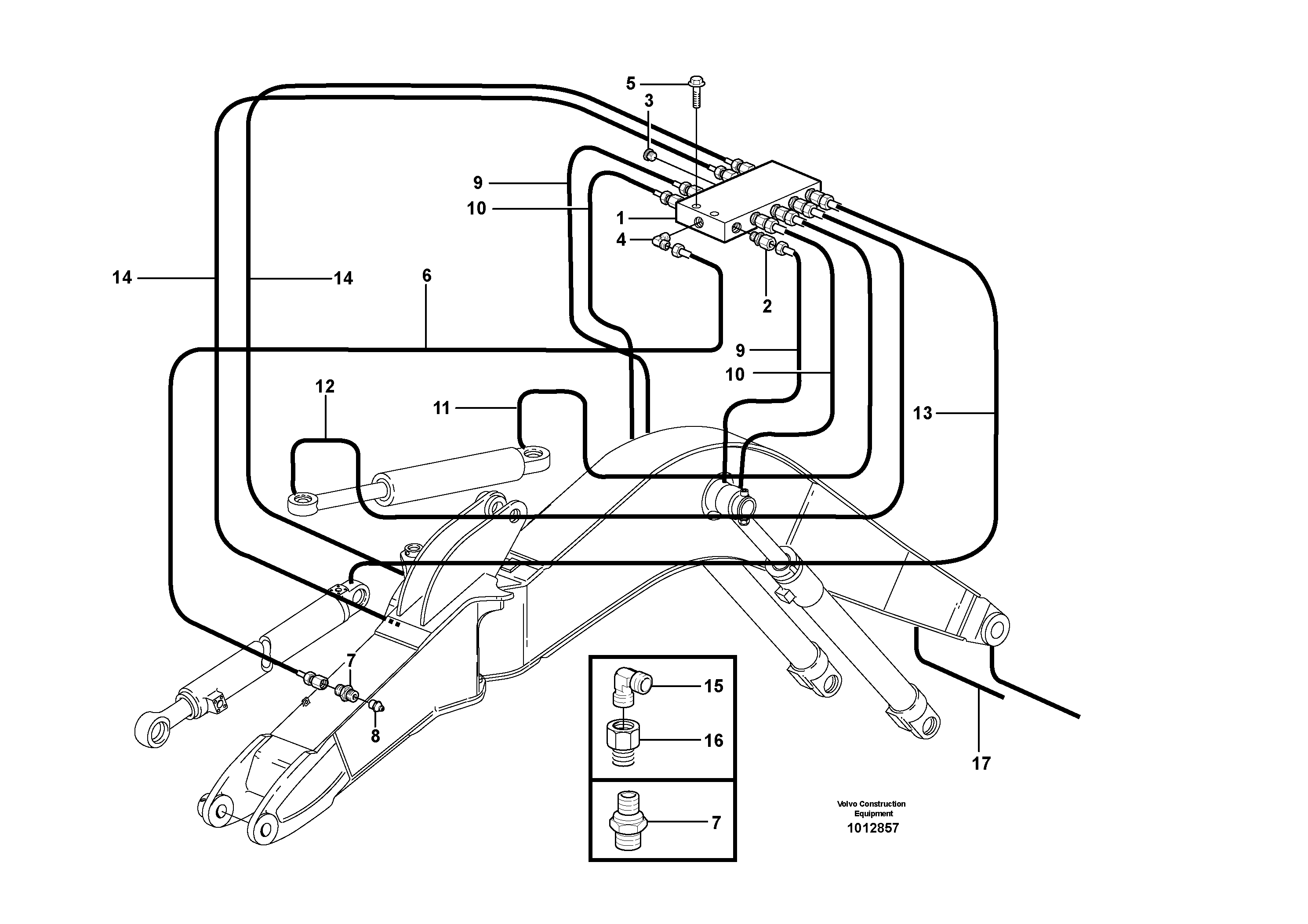 Hydr.hammer equipm. VOE14372435 VOLVO