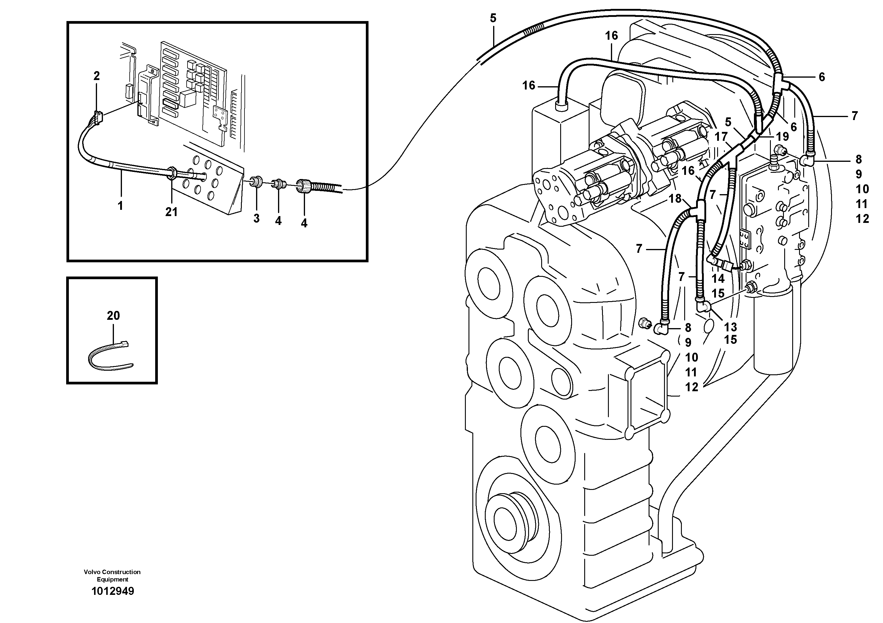 Rubber cushion VOE11147030 VOLVO