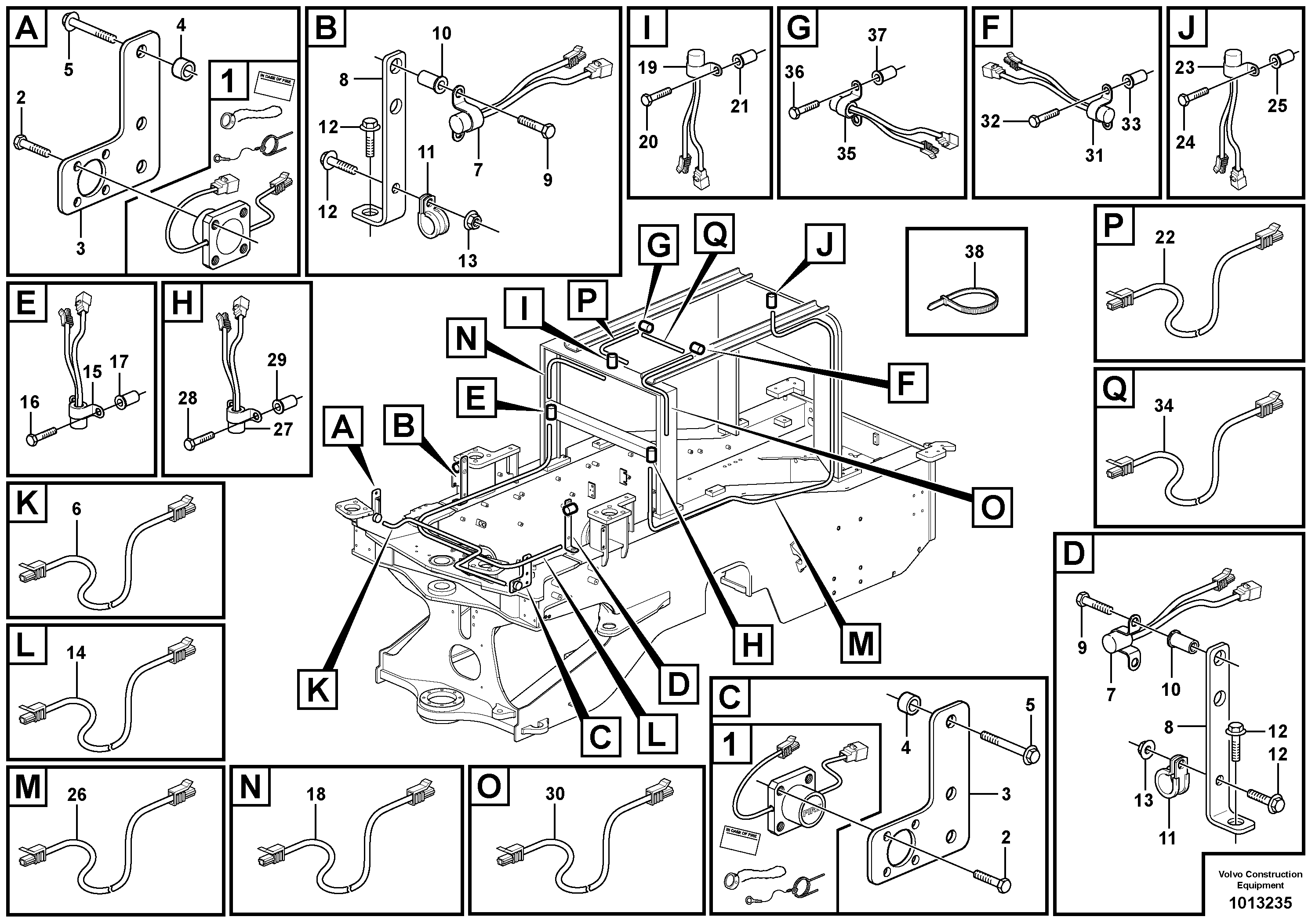 Rubber cushion VOE11301788 VOLVO