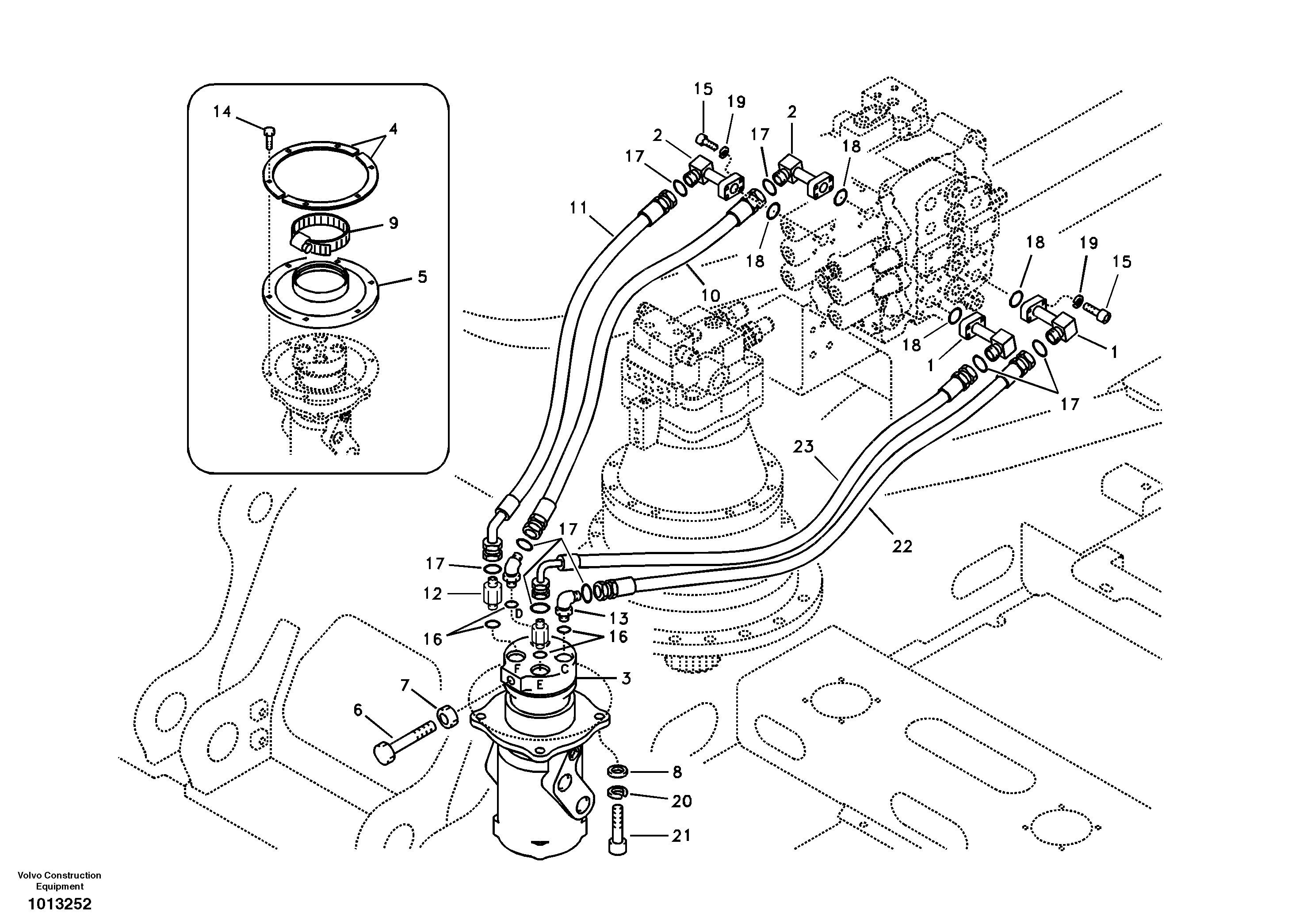 Timing gear casing VOE936364 VOLVO