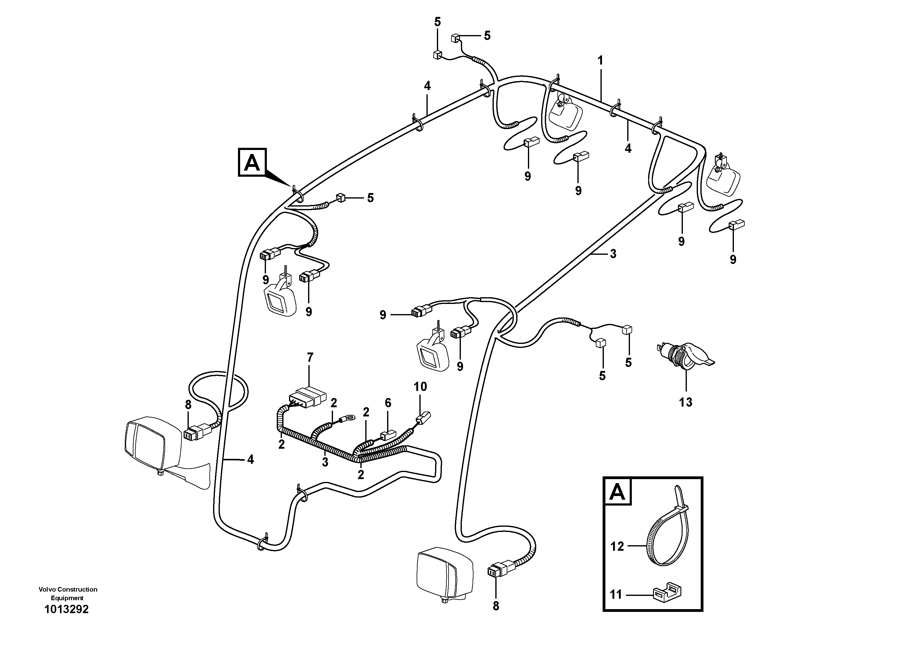 Wire harness VOE11886189 VOLVO