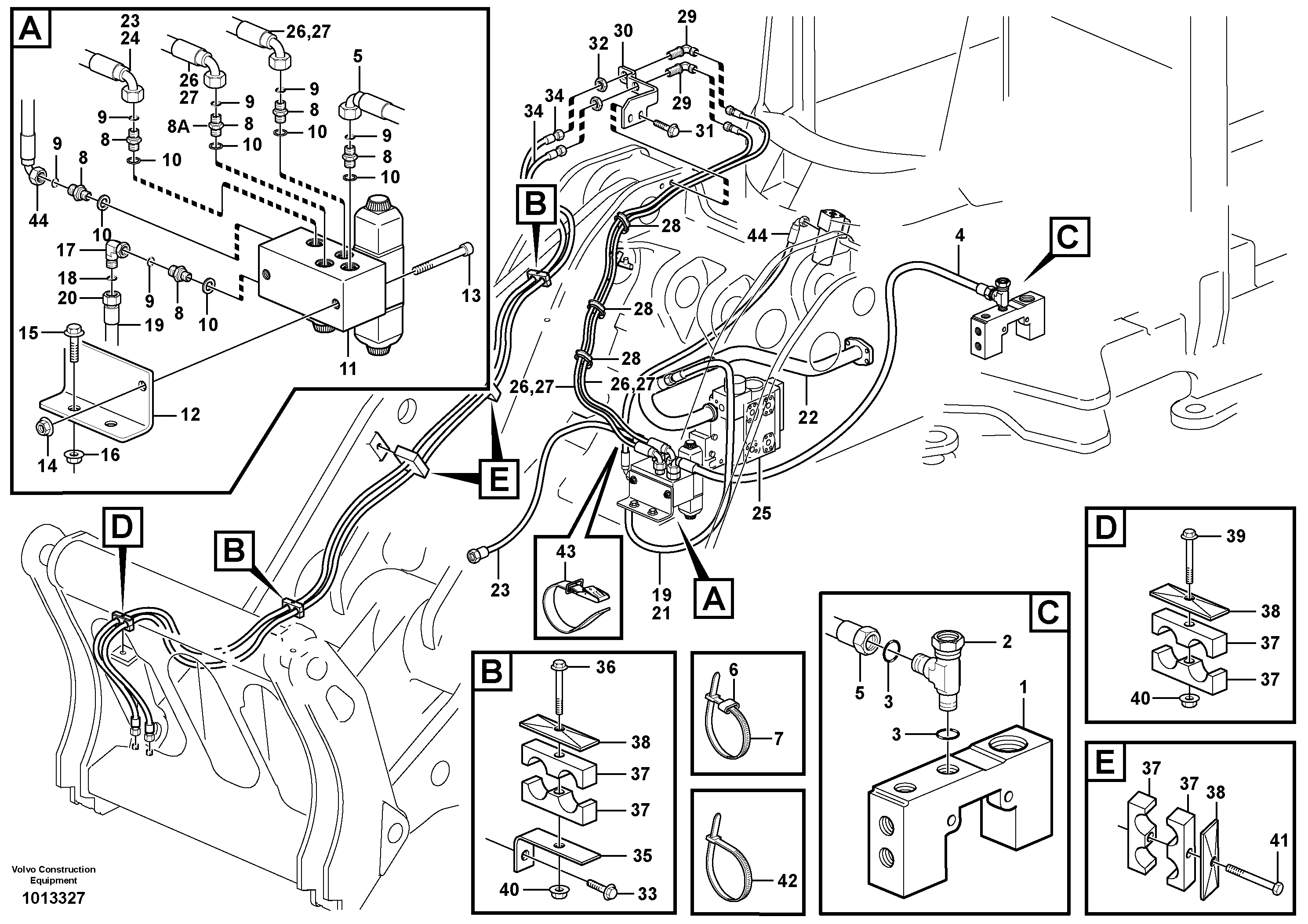 Timing gear casing VOE936703 VOLVO
