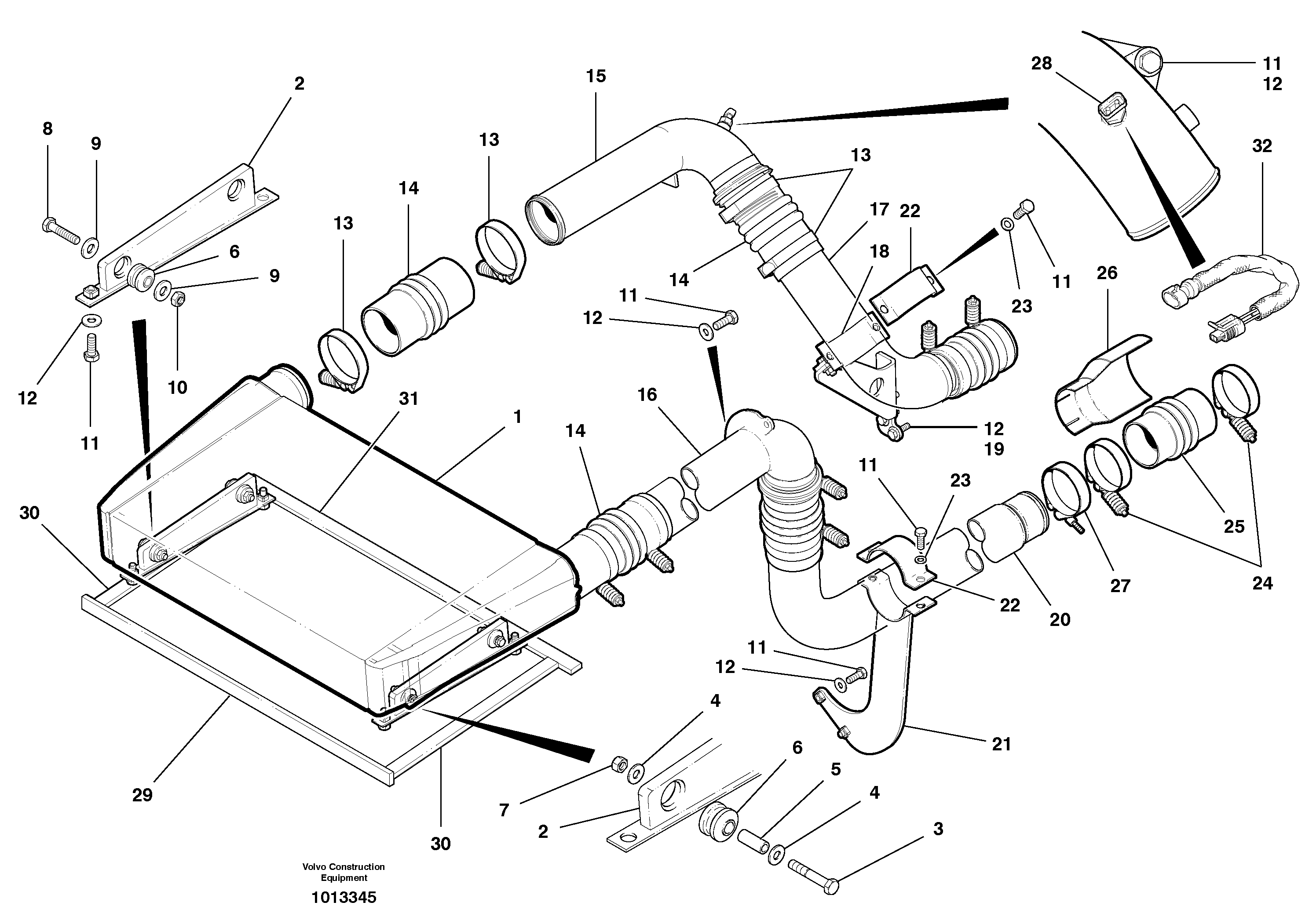 Hose Clamp VOE943282 VOLVO